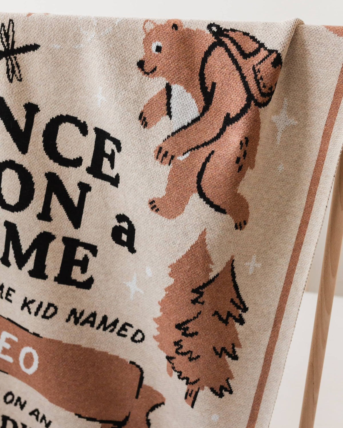 Storybook Camping Knit Blanket