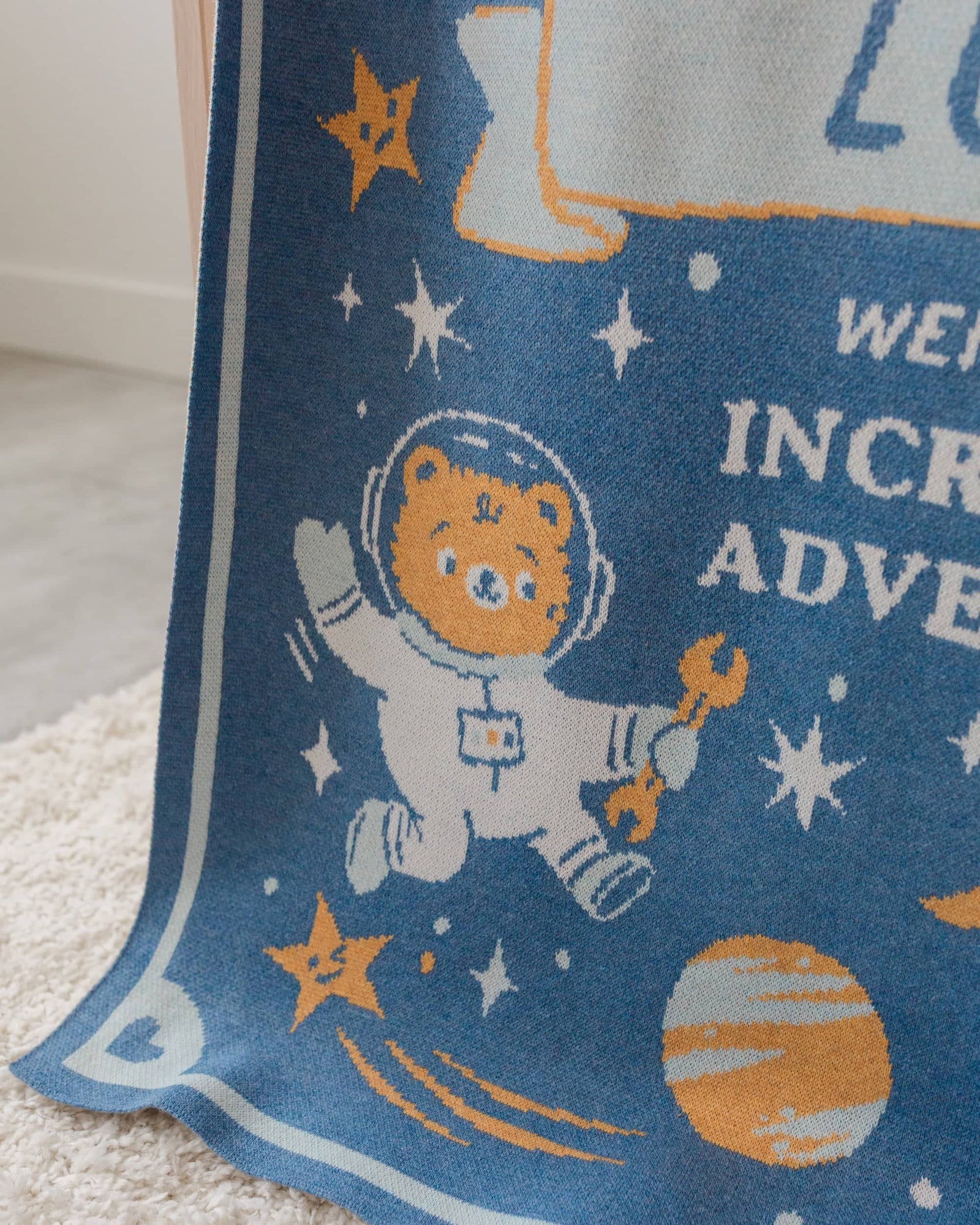 Storybook Space Knit Blanket