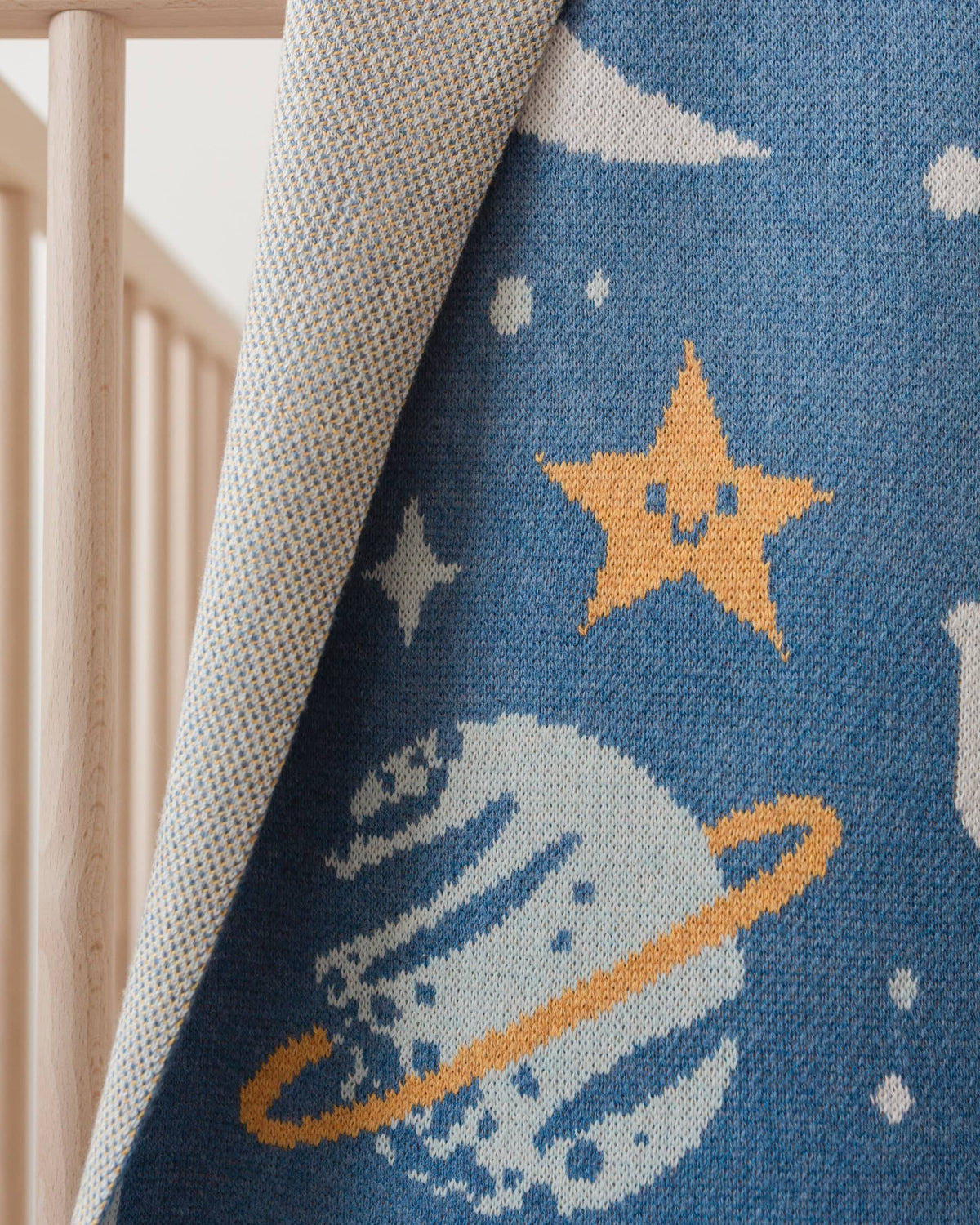 Storybook Space Knit Blanket