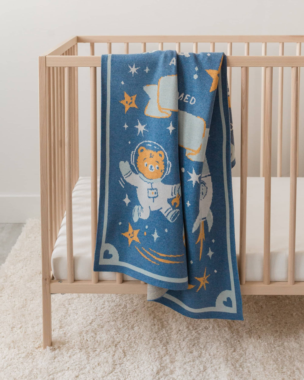 Storybook Space Knit Blanket