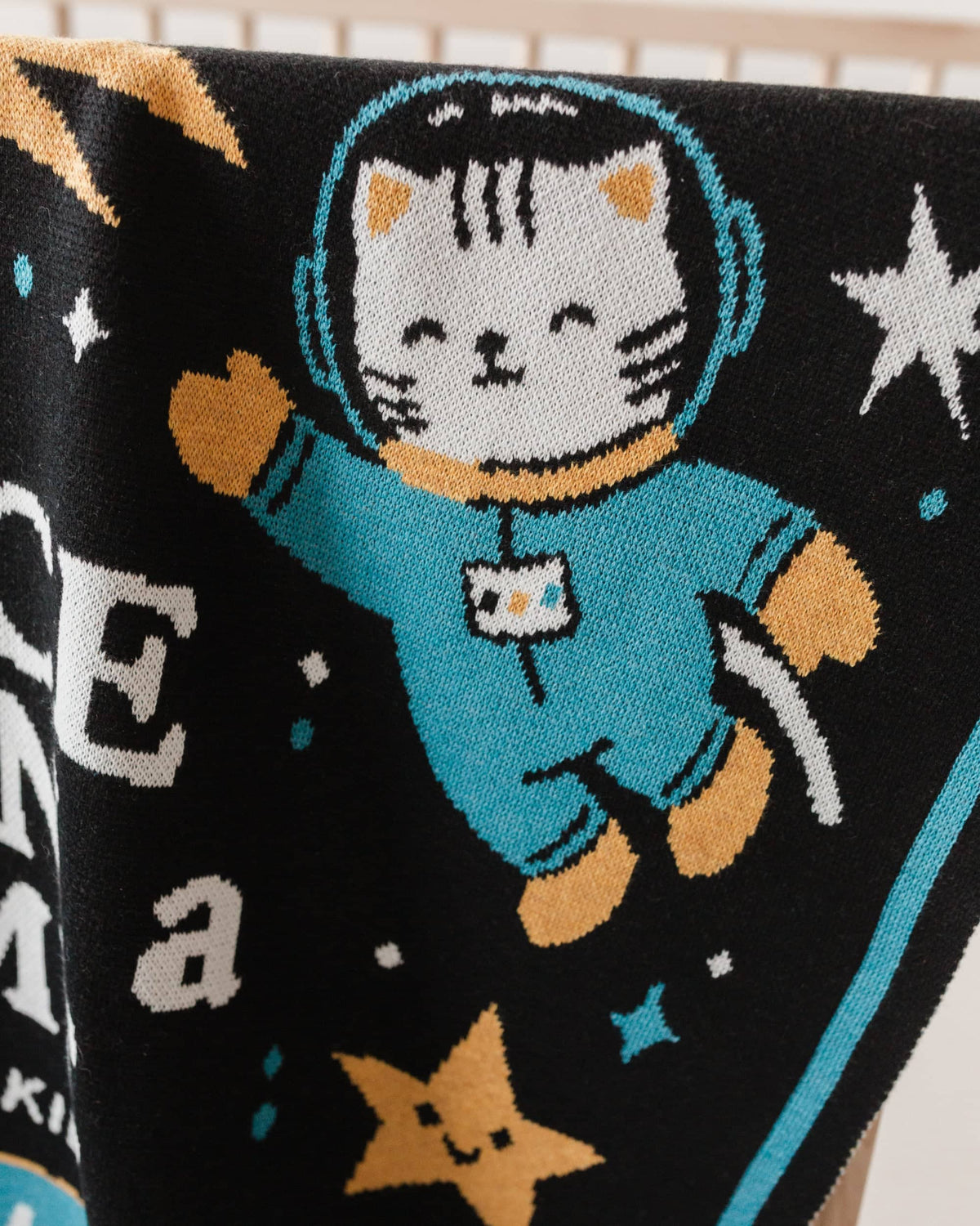 Storybook Space Knit Blanket