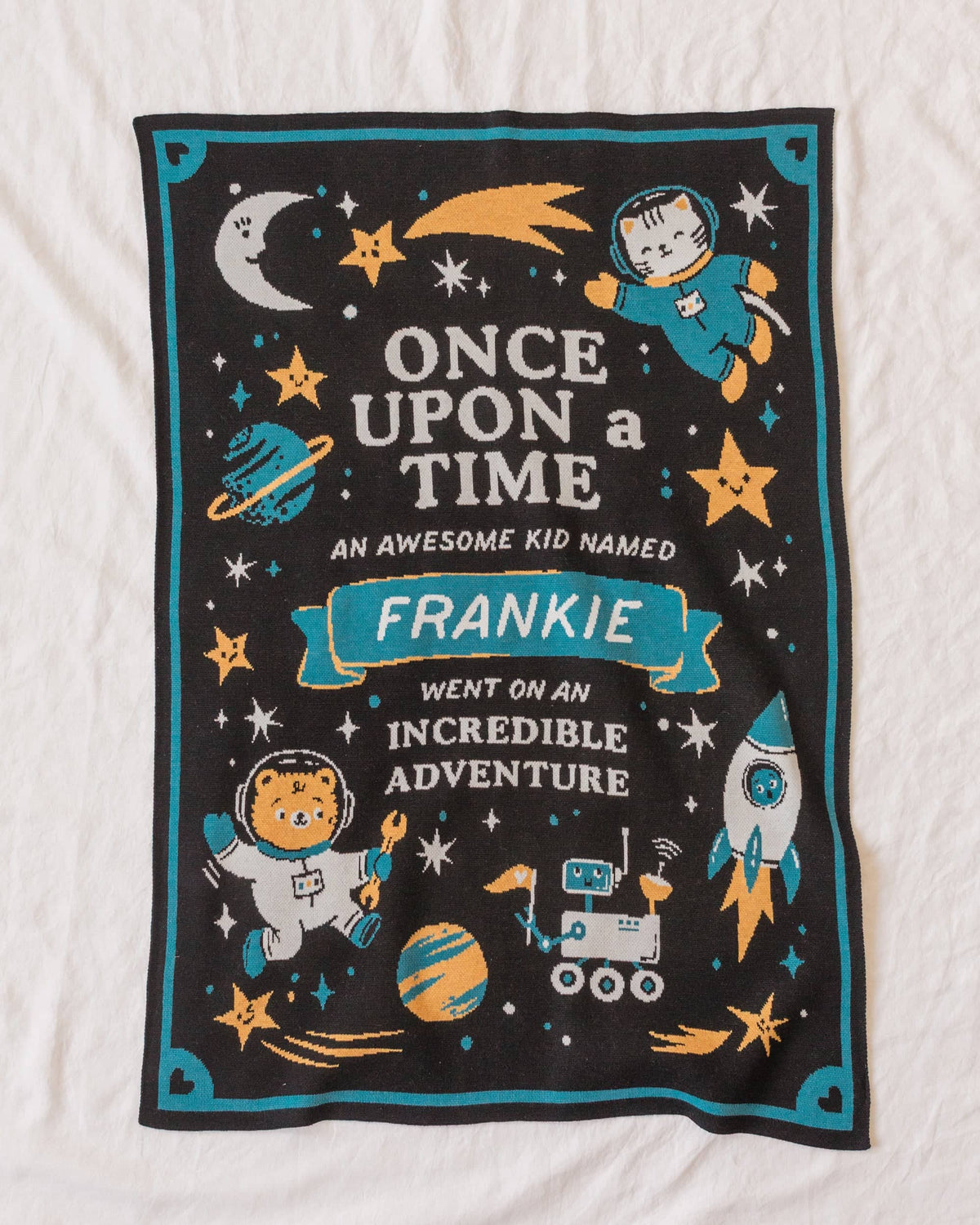 Storybook Space Knit Blanket