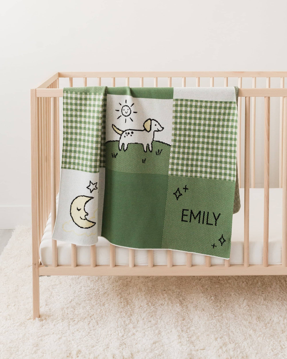 Cottage Patchwork Knit Blanket