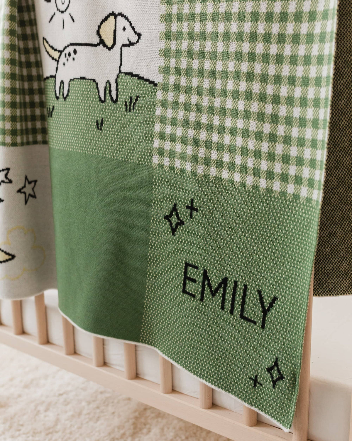 Cottage Patchwork Knit Blanket