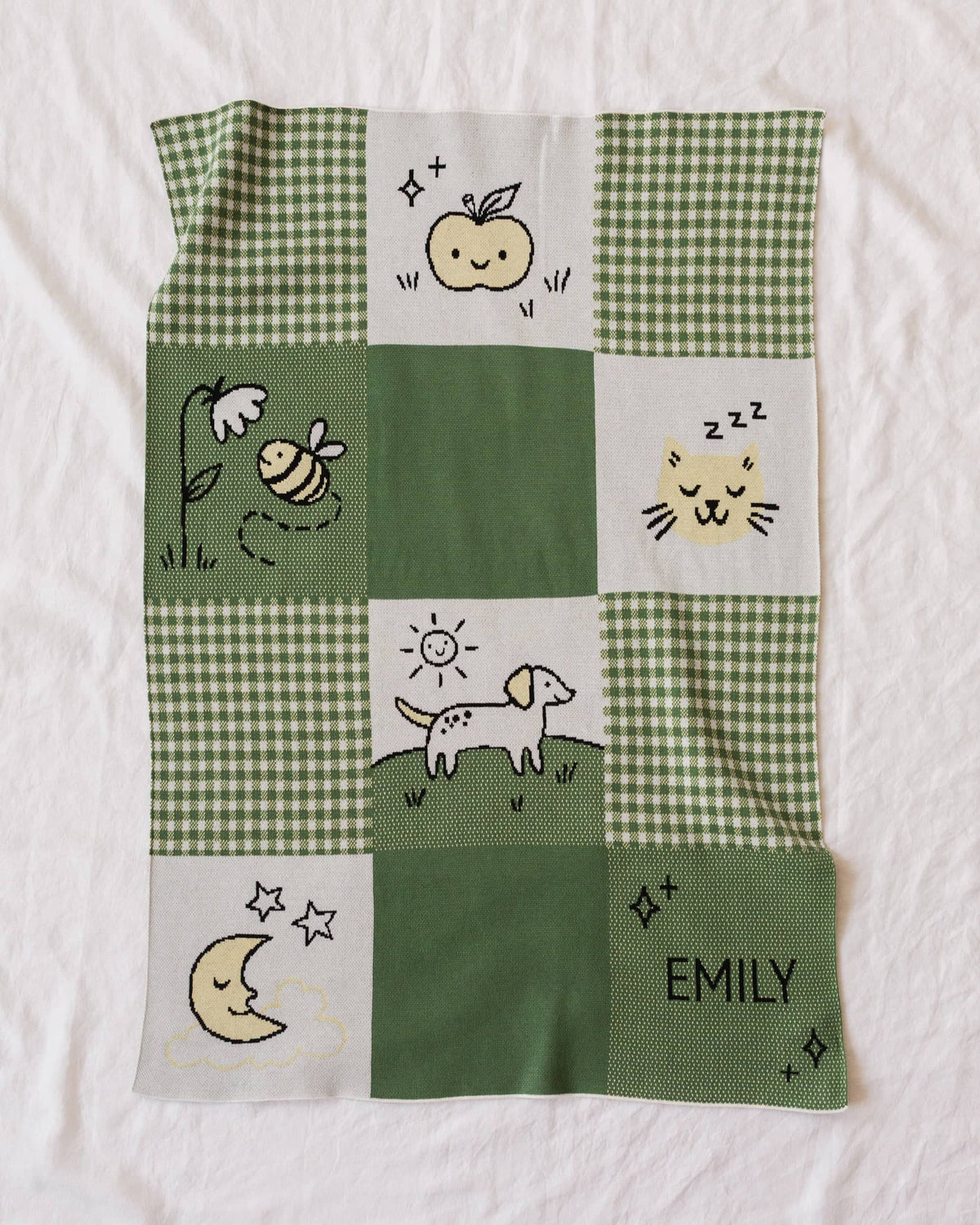 Cottage Patchwork Knit Blanket