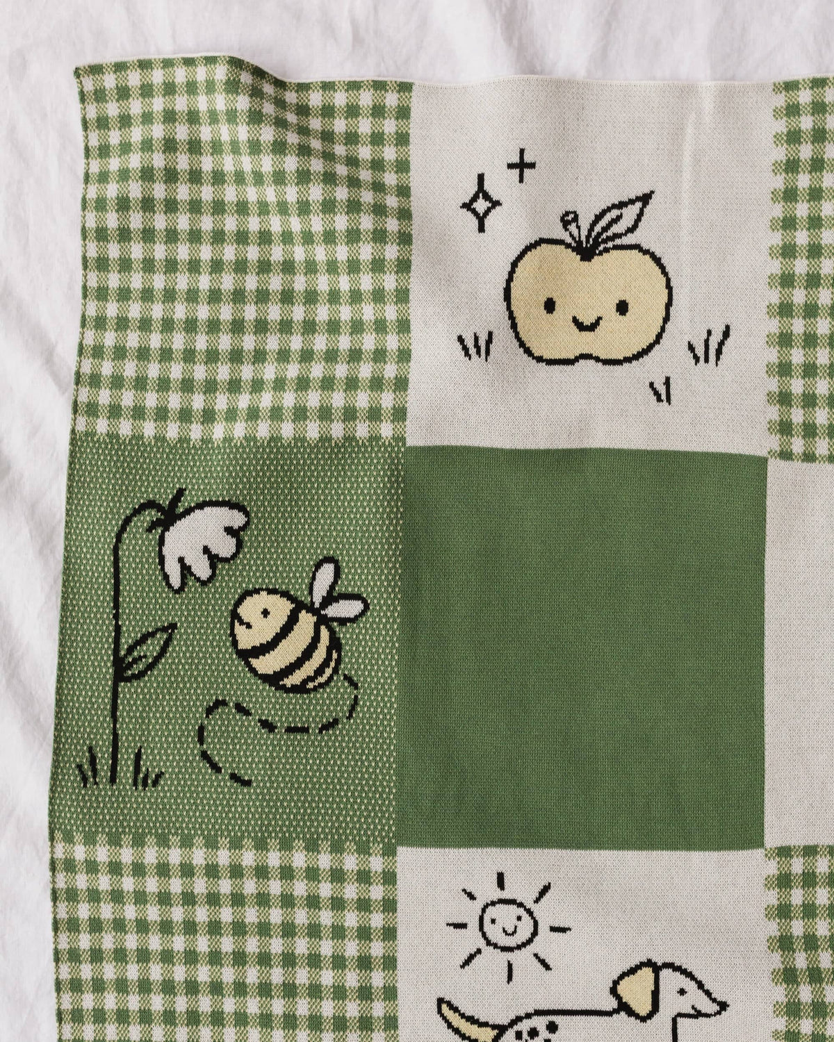 Cottage Patchwork Knit Blanket