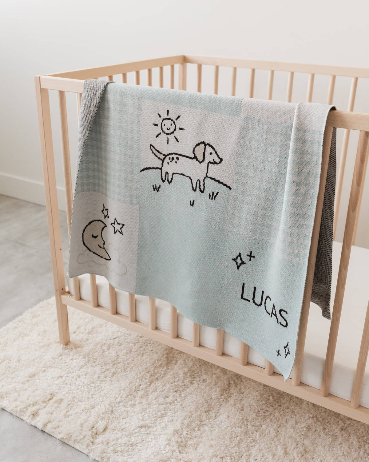 Cottage Patchwork Knit Blanket