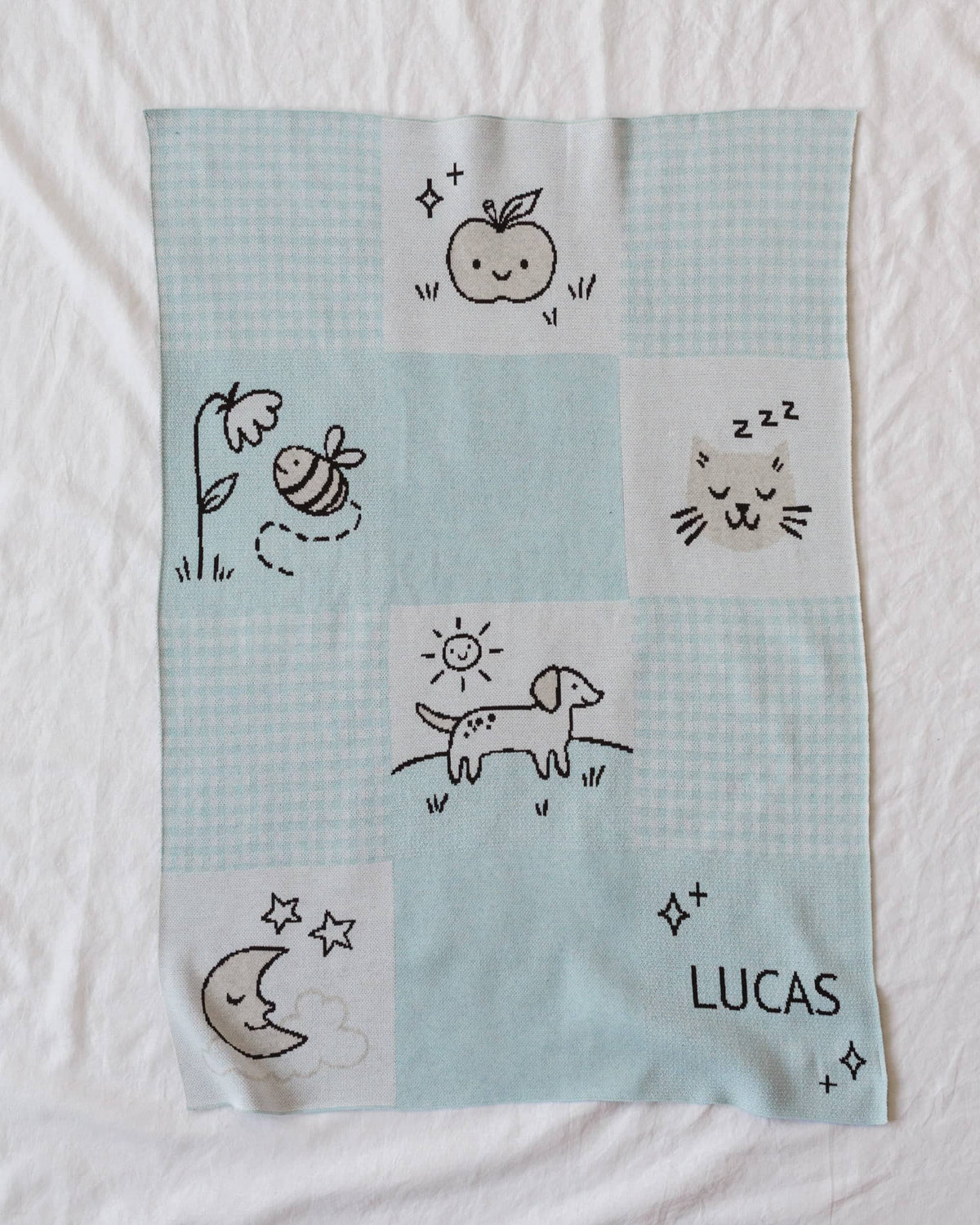 Cottage Patchwork Knit Blanket