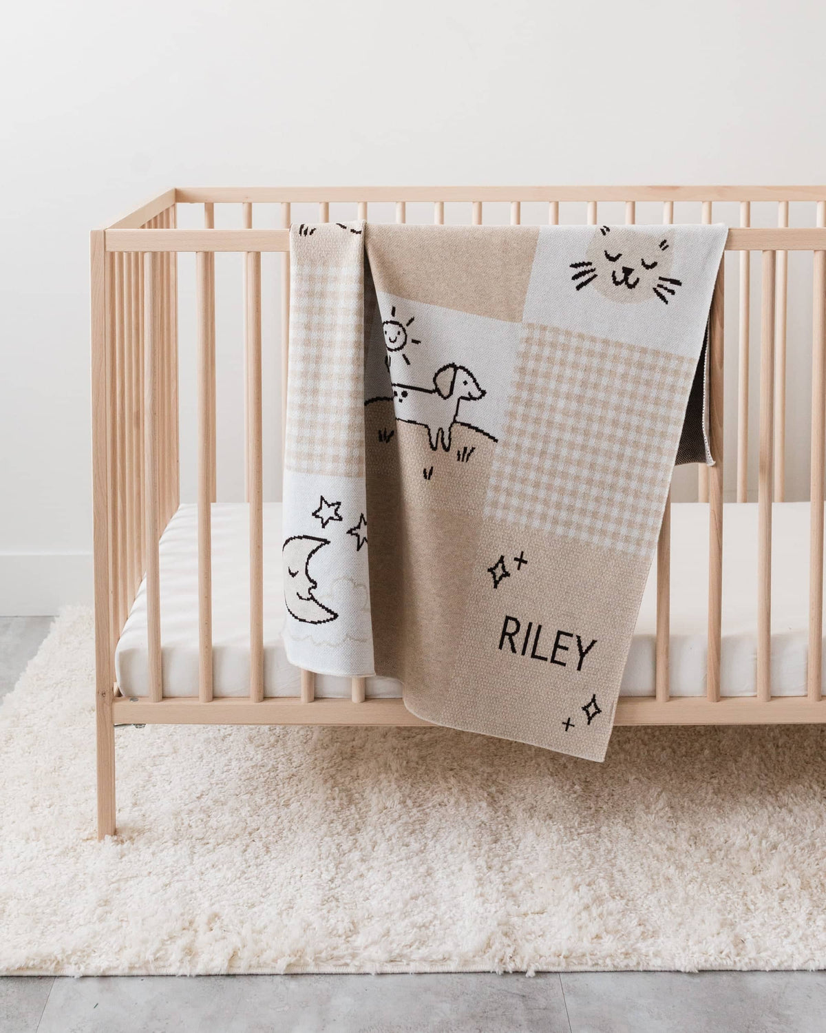 Cottage Patchwork Knit Blanket