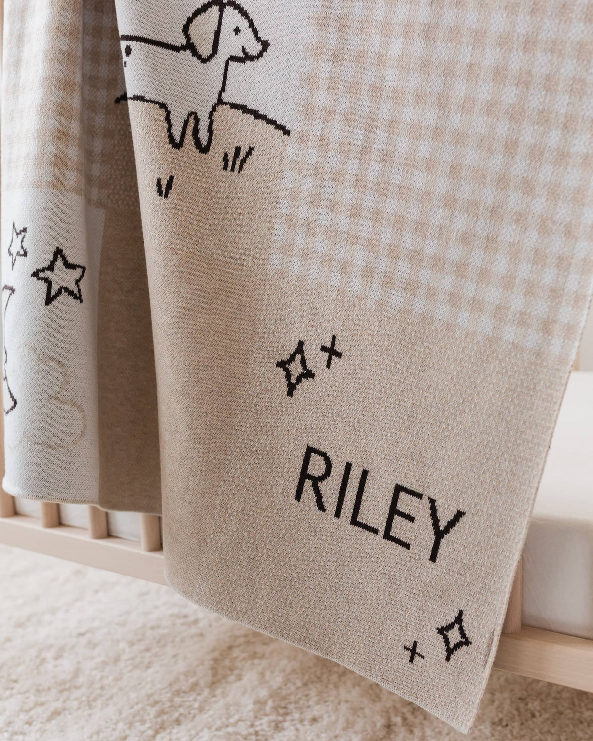 Cottage Patchwork Knit Blanket