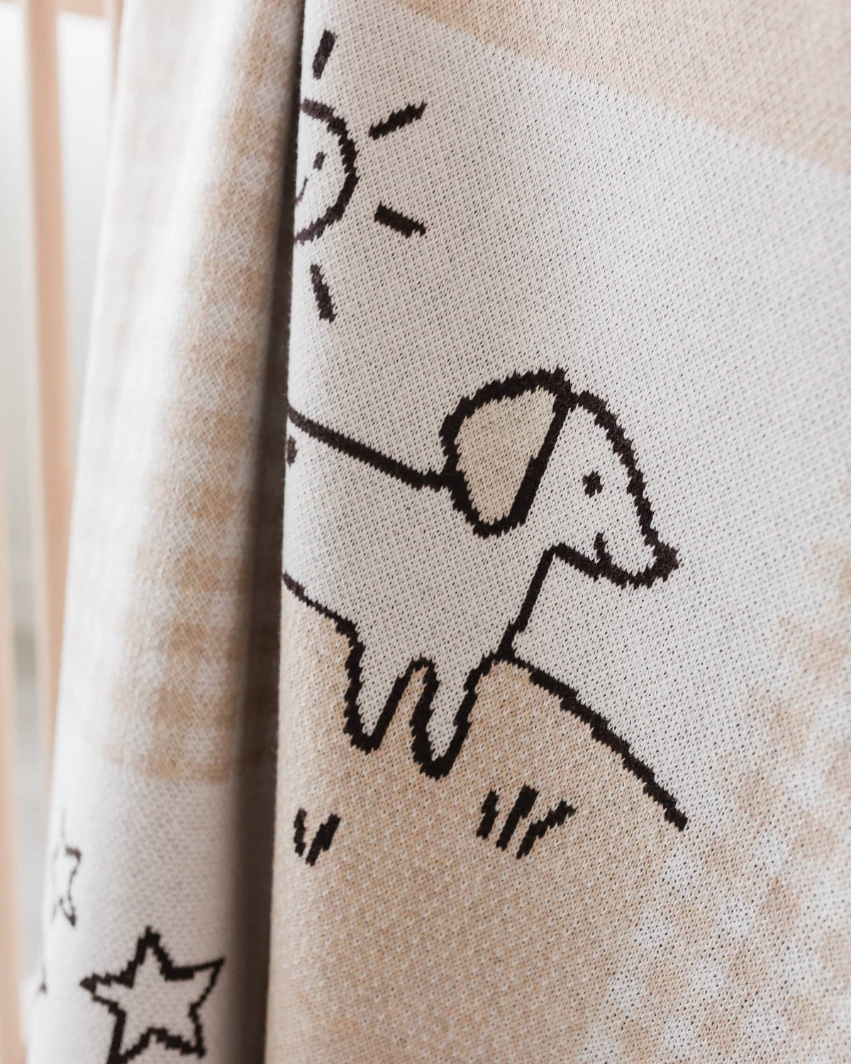 Cottage Patchwork Knit Blanket