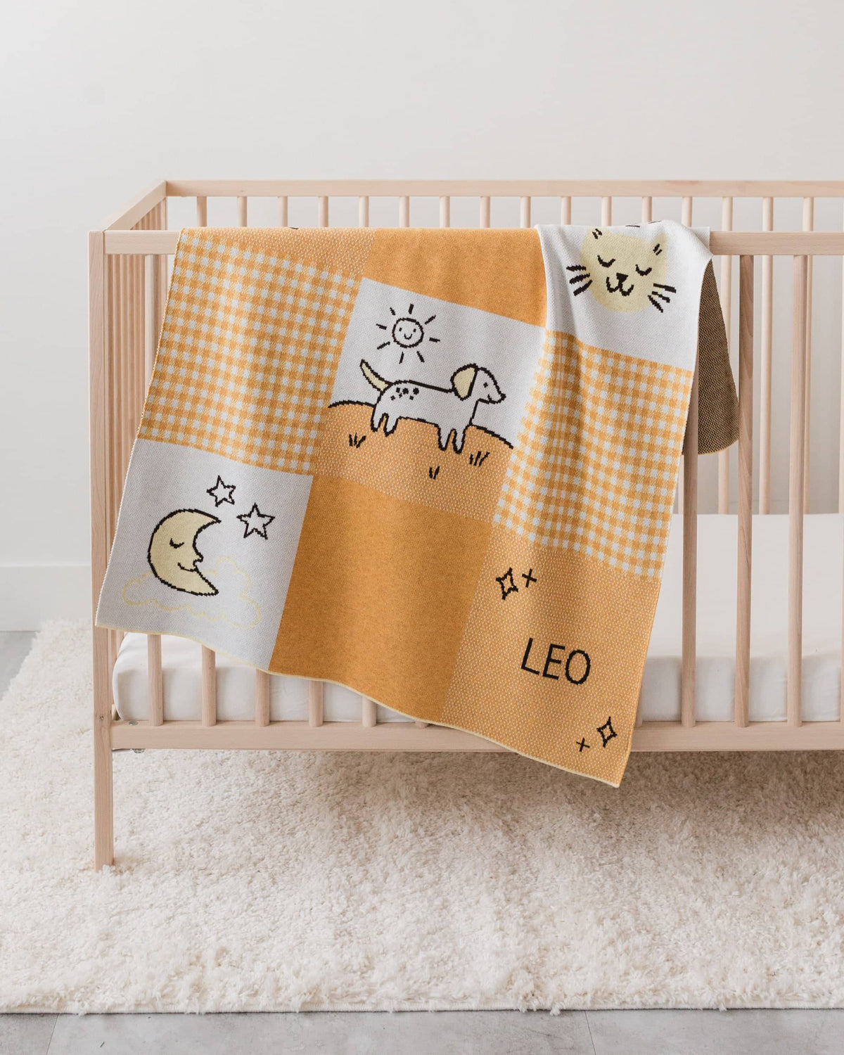 Cottage Patchwork Knit Blanket