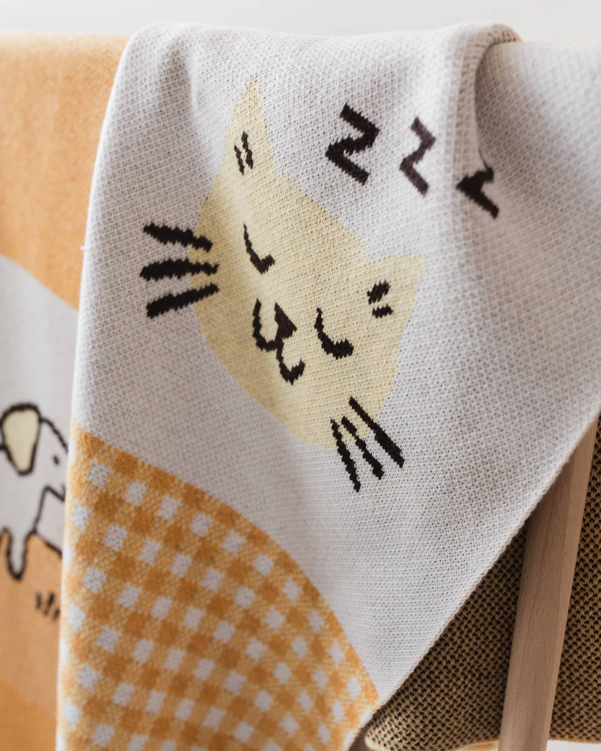 Cottage Patchwork Knit Blanket