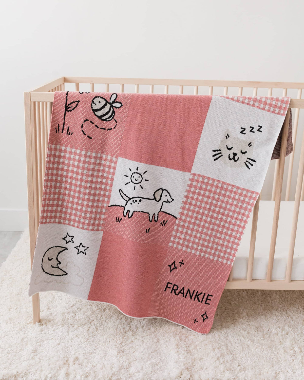 Cottage Patchwork Knit Blanket