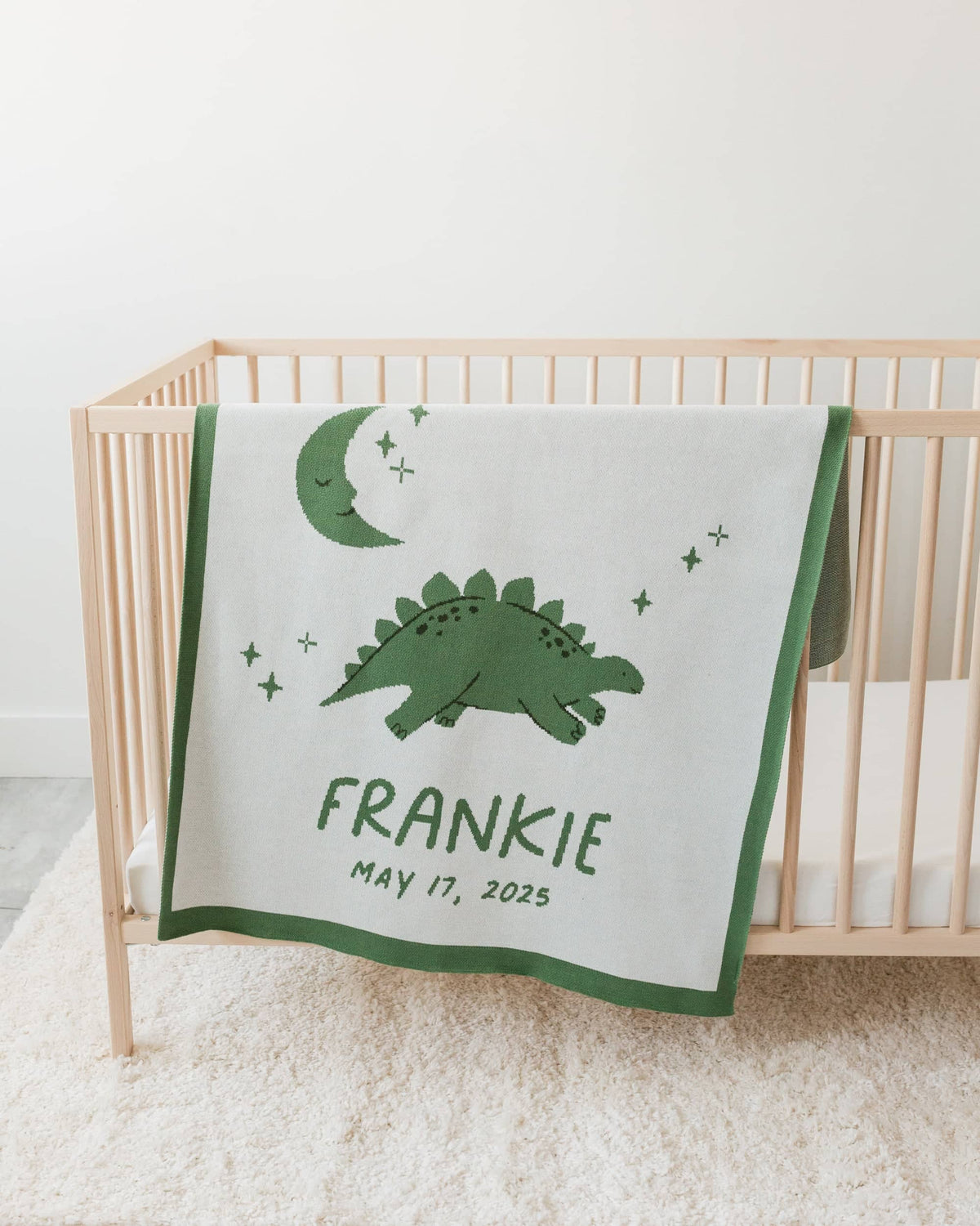 Dinosaur Knit Baby Blanket