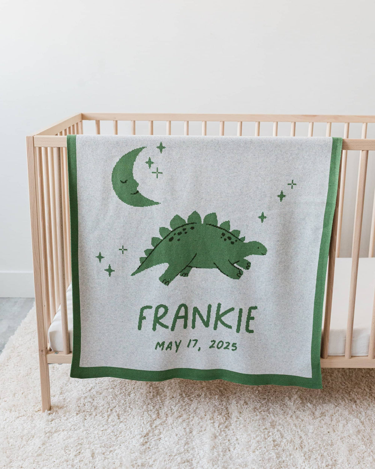 Dinosaur Knit Baby Blanket