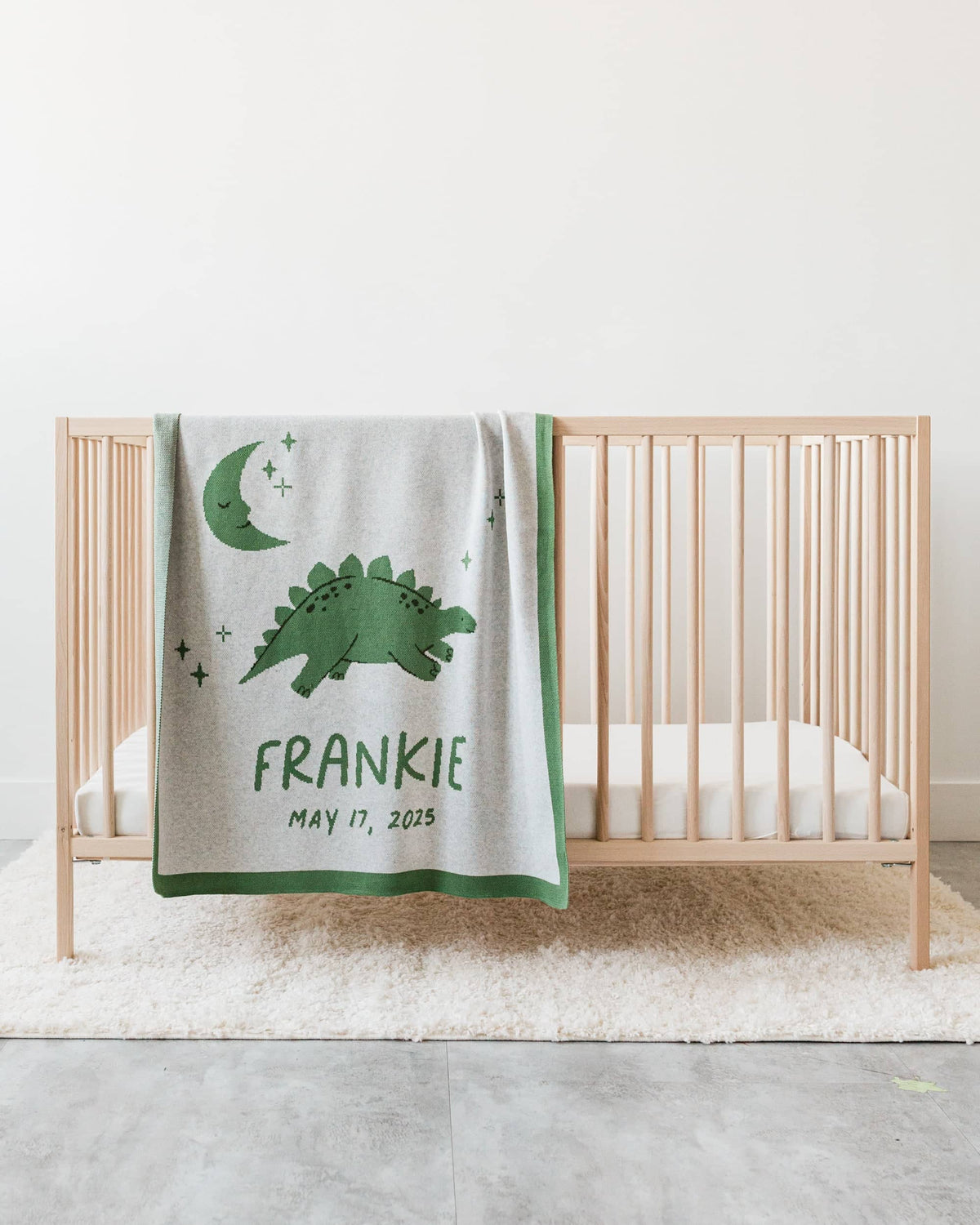 Dinosaur Knit Baby Blanket