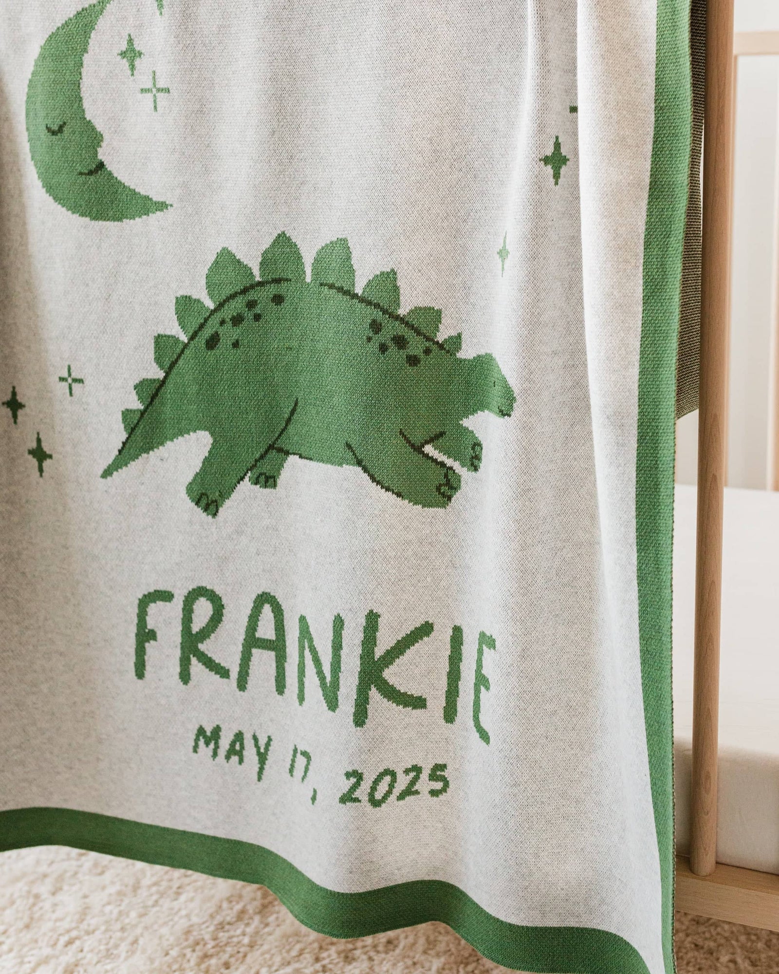 Dinosaur Knit Baby Blanket