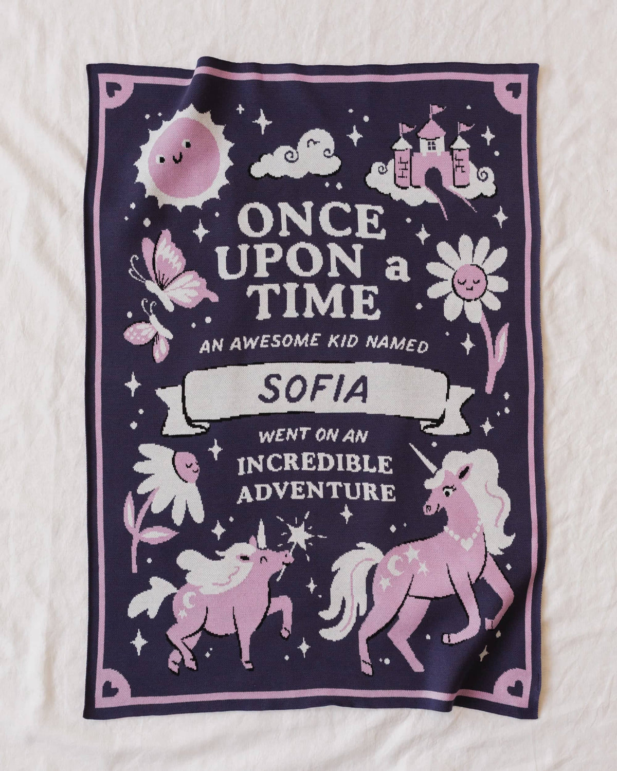 Storybook Unicorn Knit Blanket