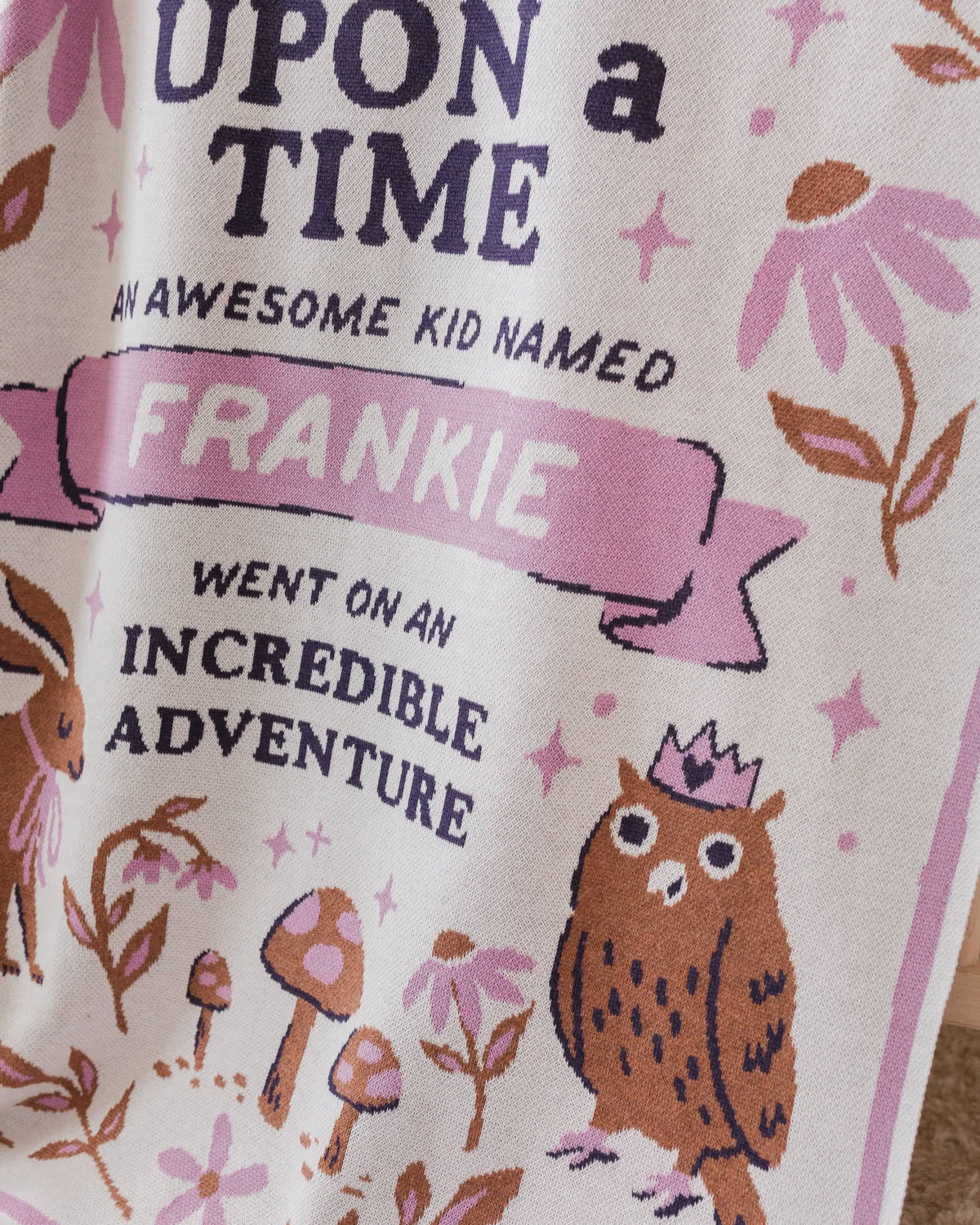 Storybook Woodland Knit Blanket