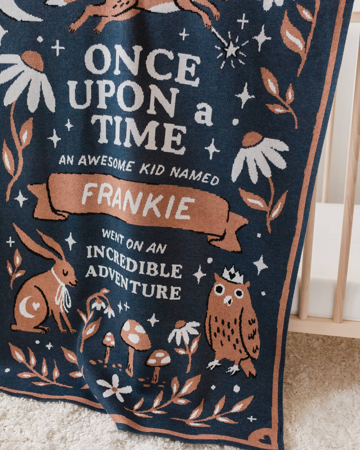 Storybook Woodland Knit Blanket