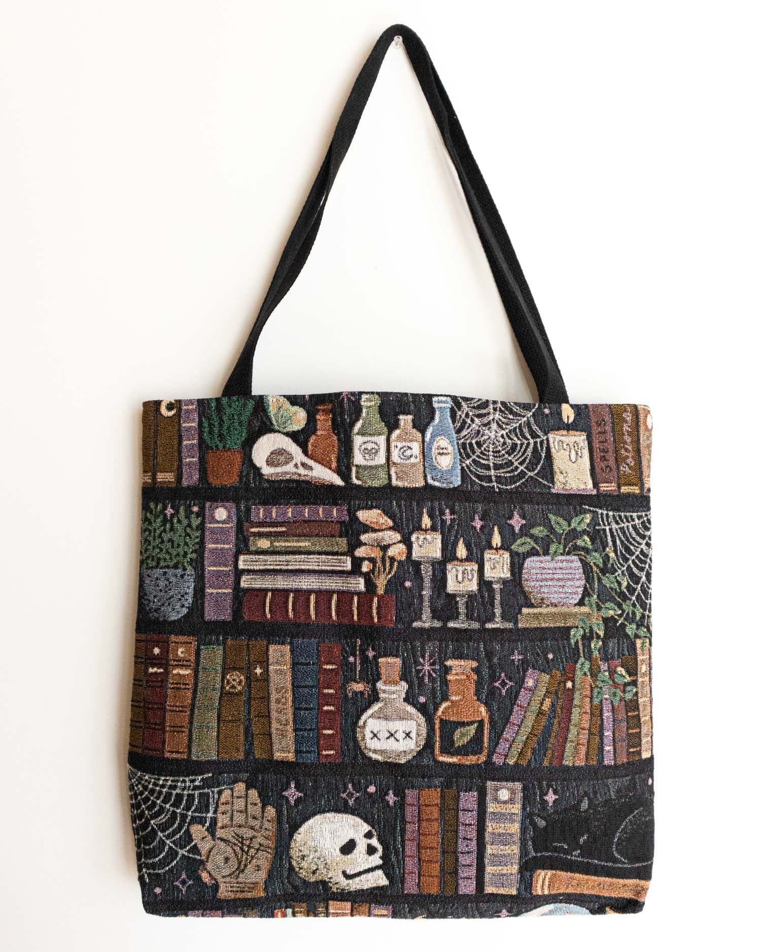 Witches Bookshelf Woven Tote