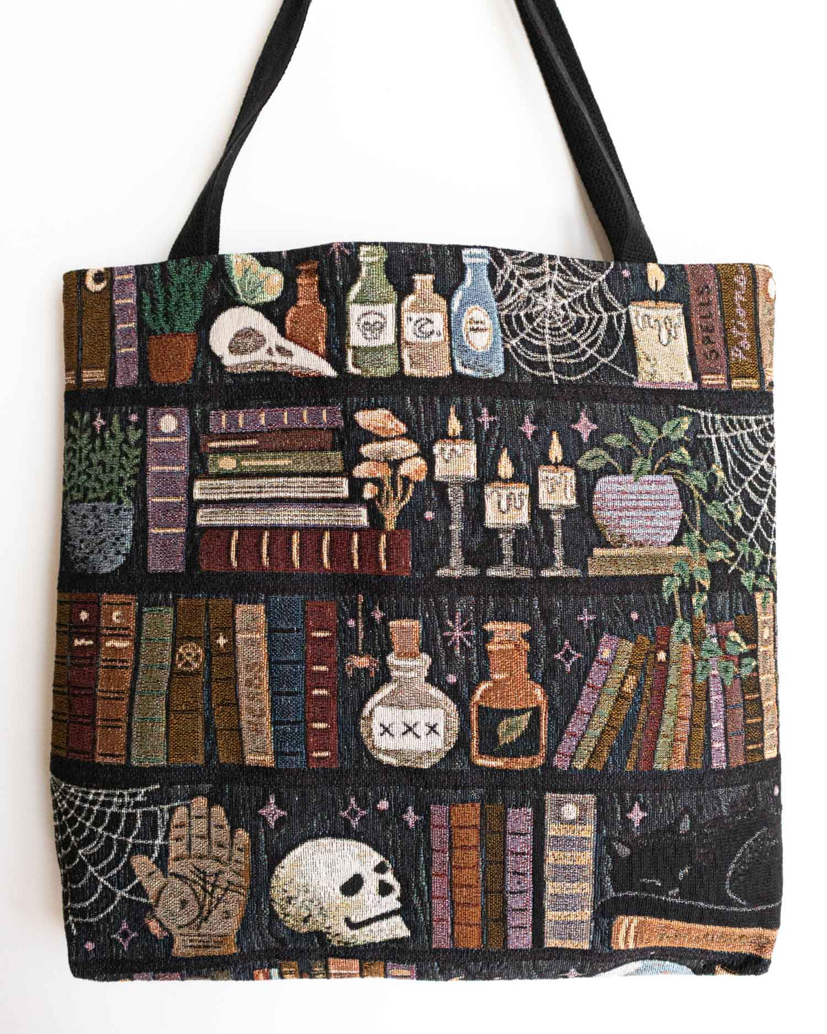 Witches Bookshelf Woven Tote