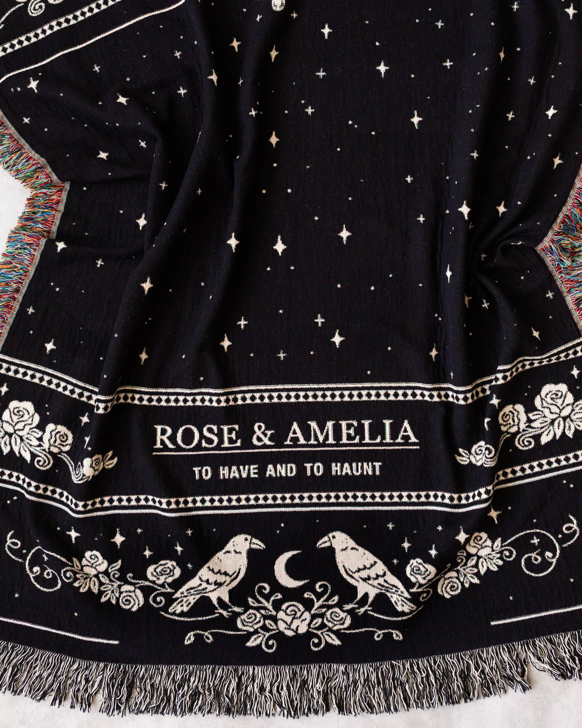 Crows &amp; Roses Blanket