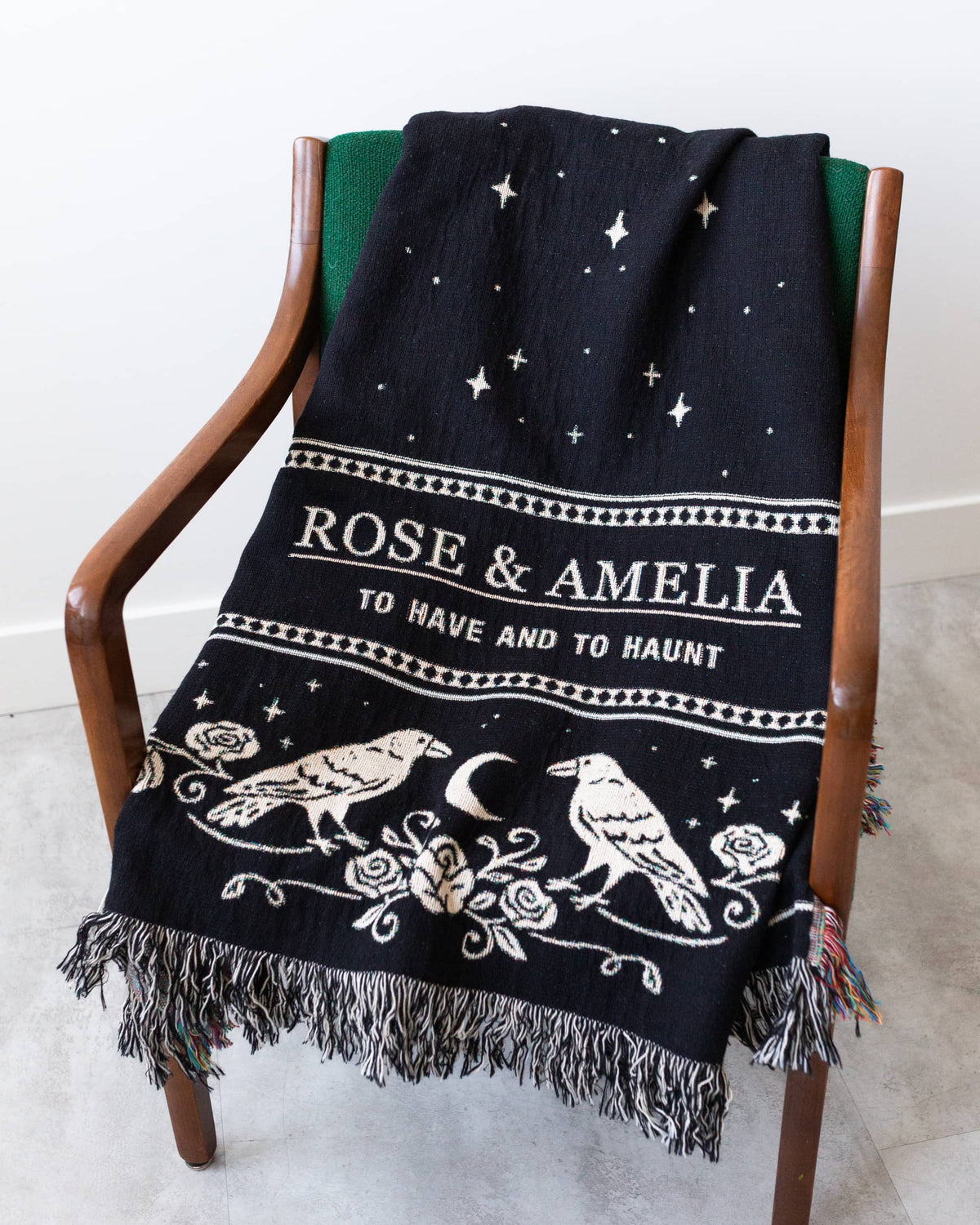Crows &amp; Roses Blanket