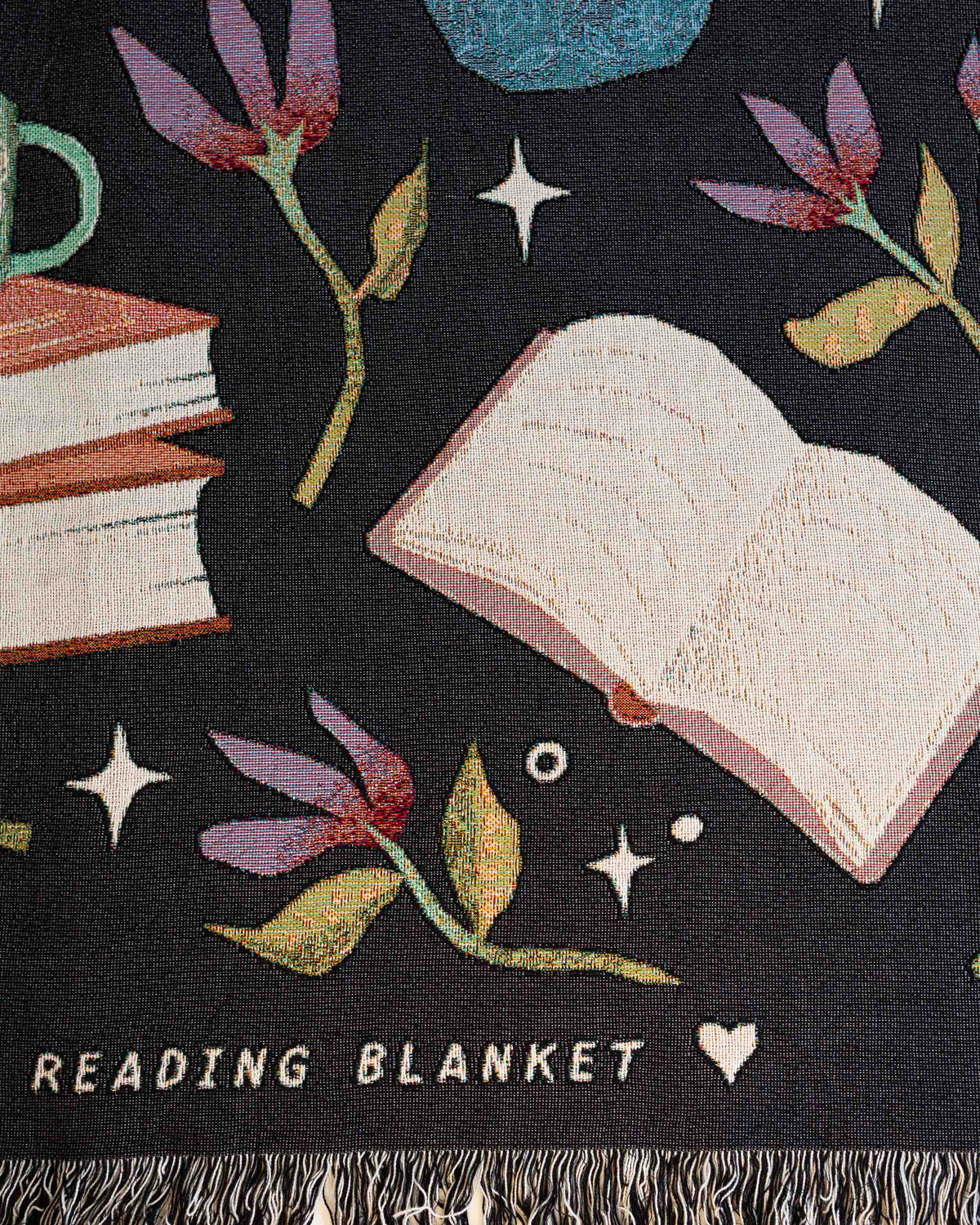 Books &amp; Blooms Blanket