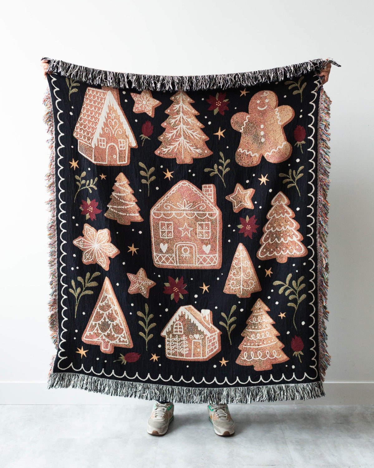 Gingerbread Throw Blanket