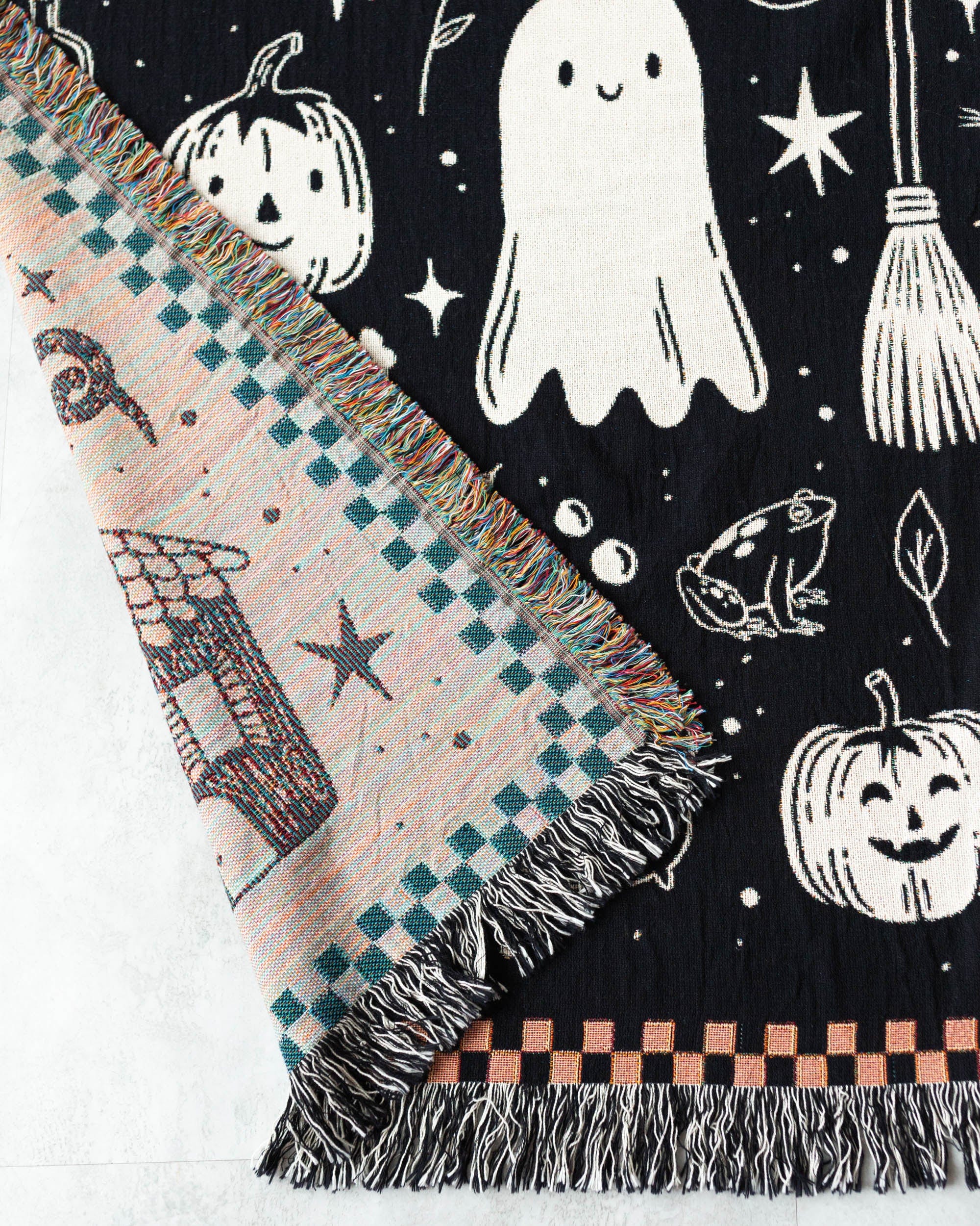 Halloween Checker Blanket