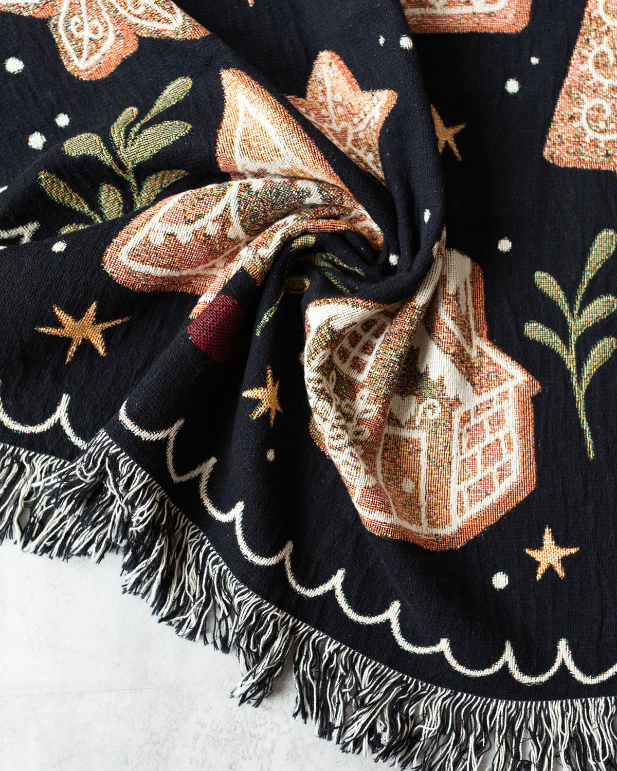 Gingerbread Throw Blanket