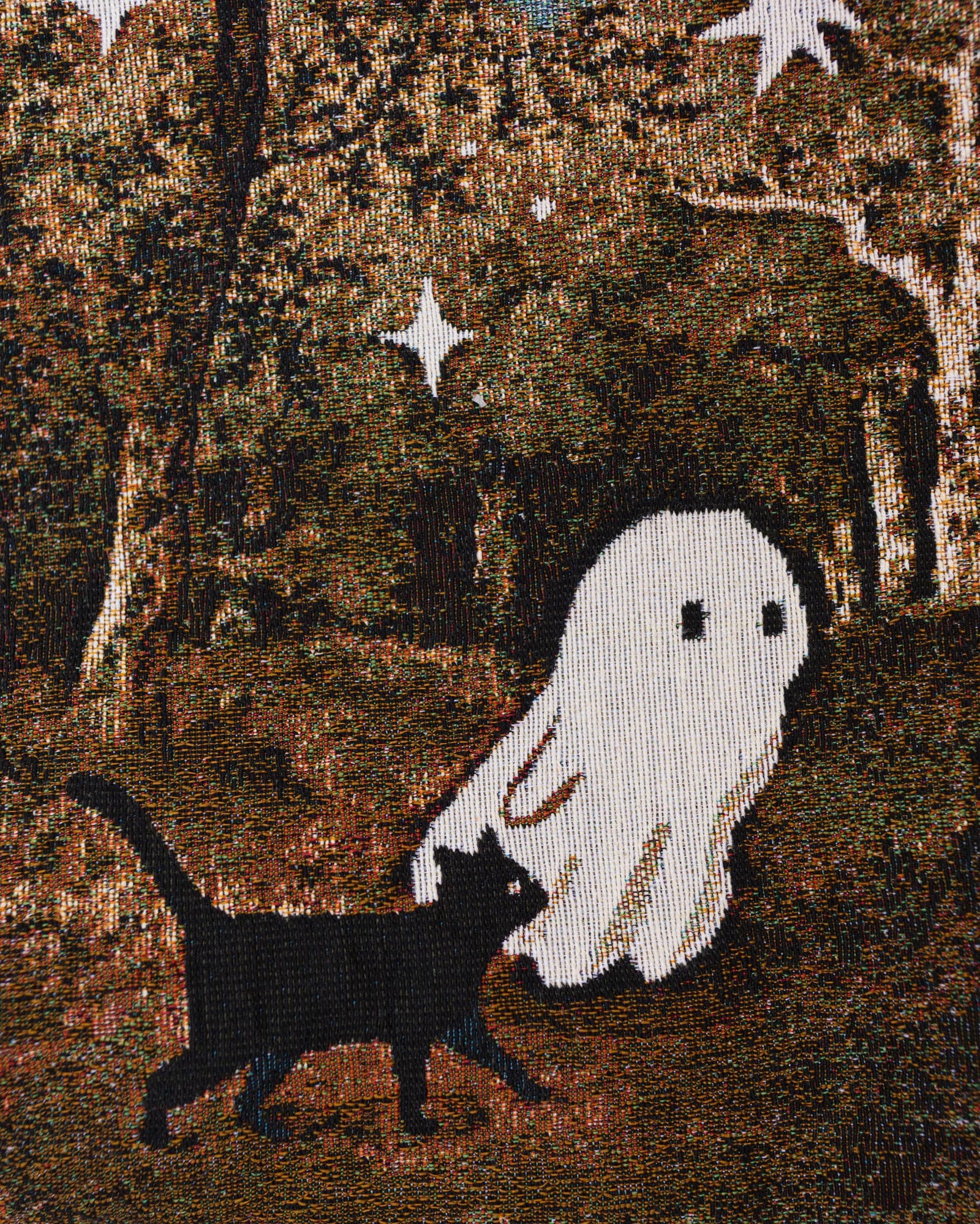 Ghost & Black Cat Woven Tote