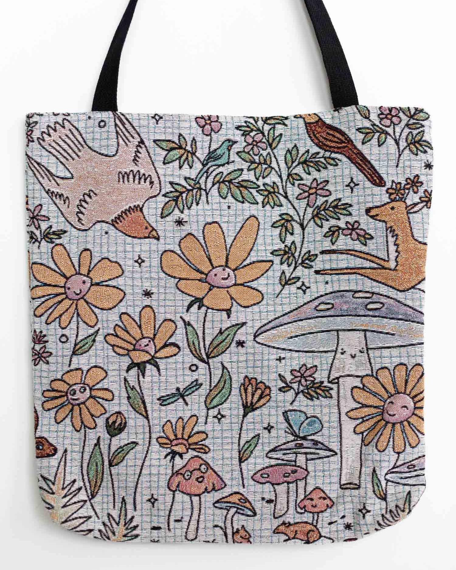 Happy Forest Woven Tote