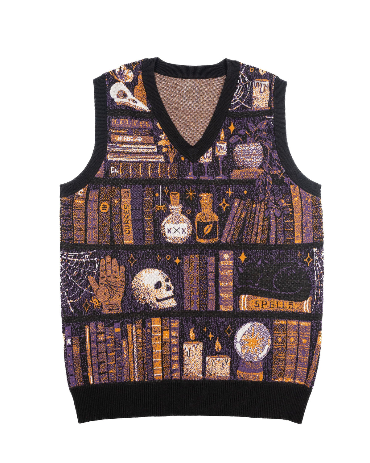 Witches Bookshelf Sweater Vest