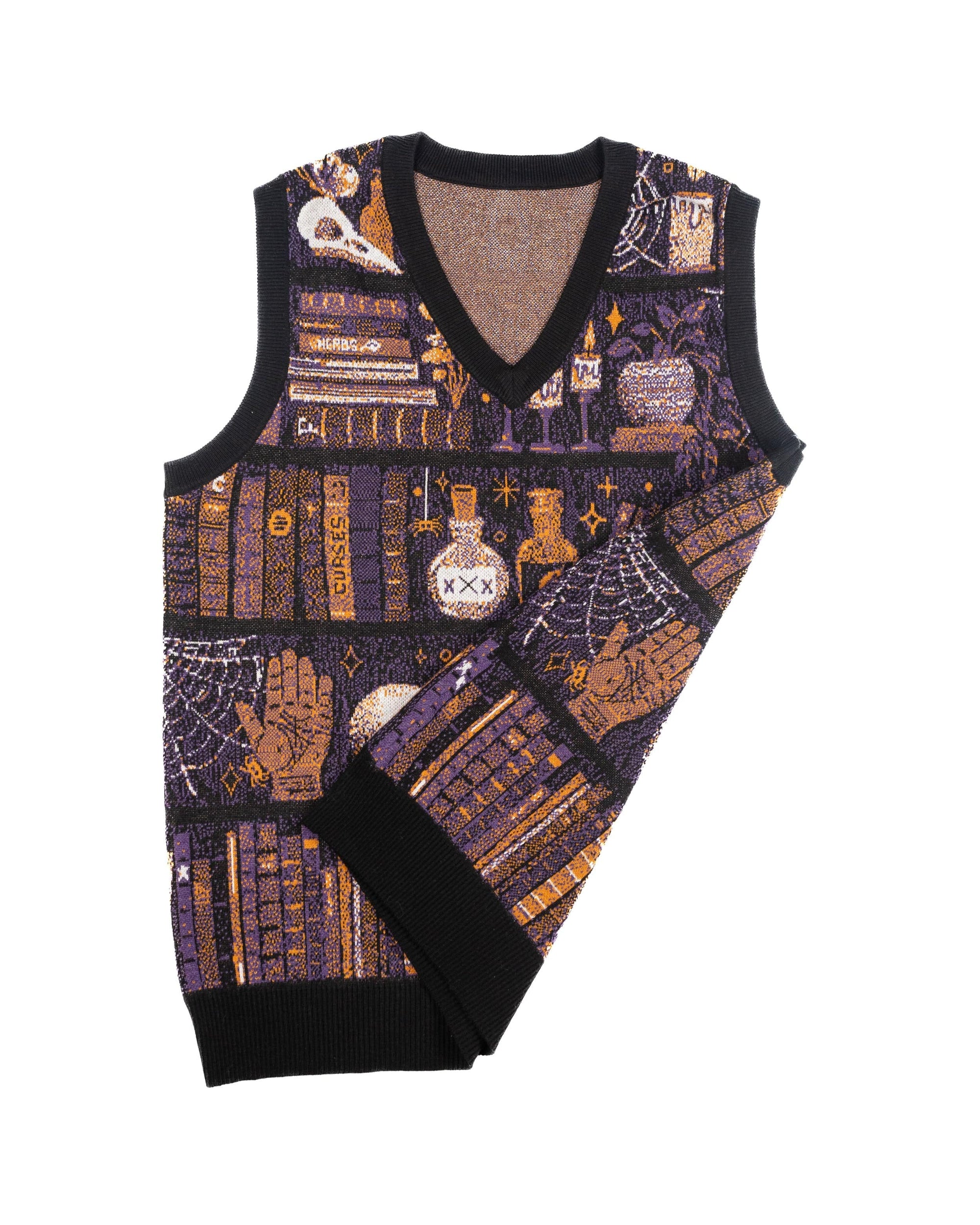 Witches Bookshelf Sweater Vest