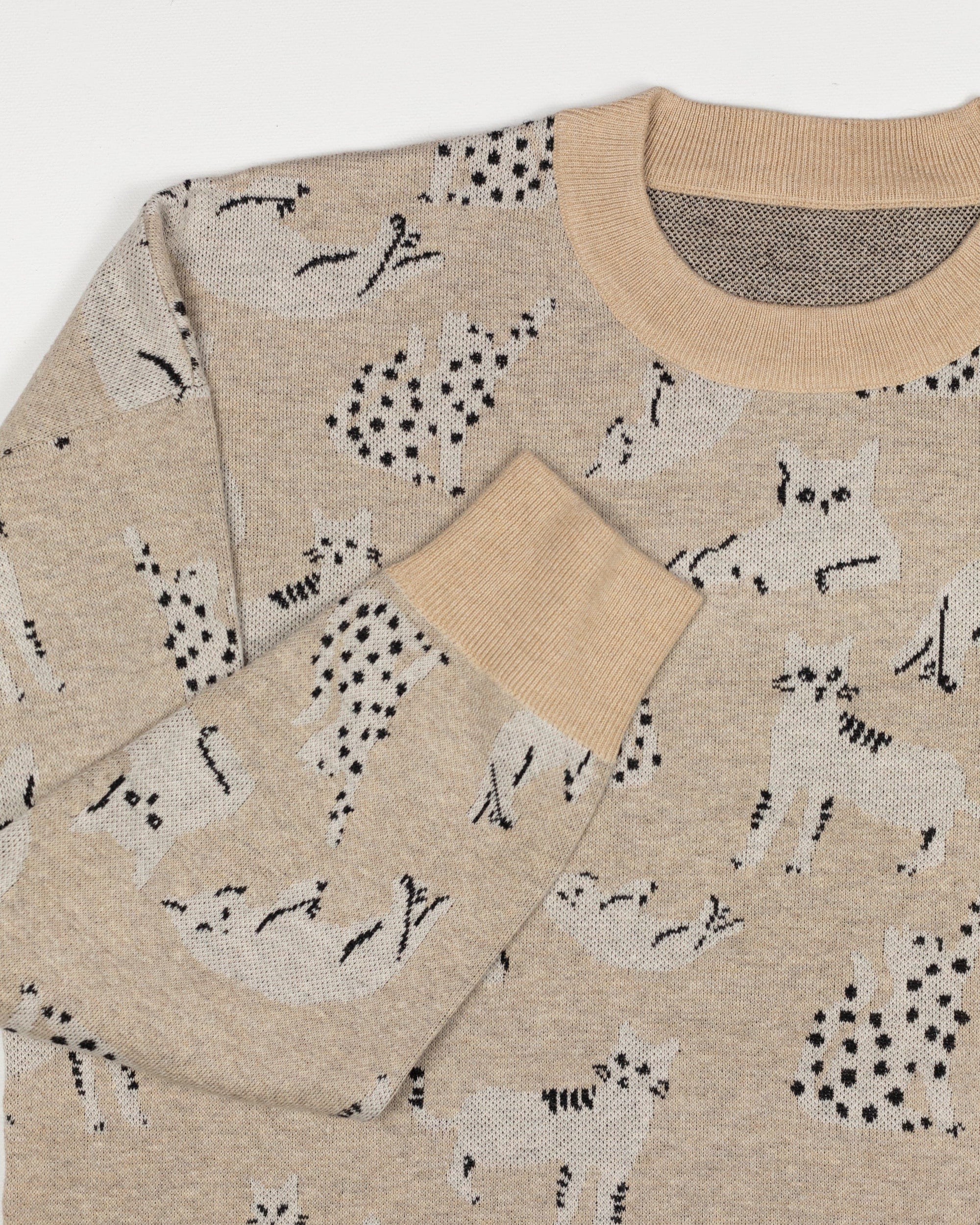 Cats Sweater (Beige)