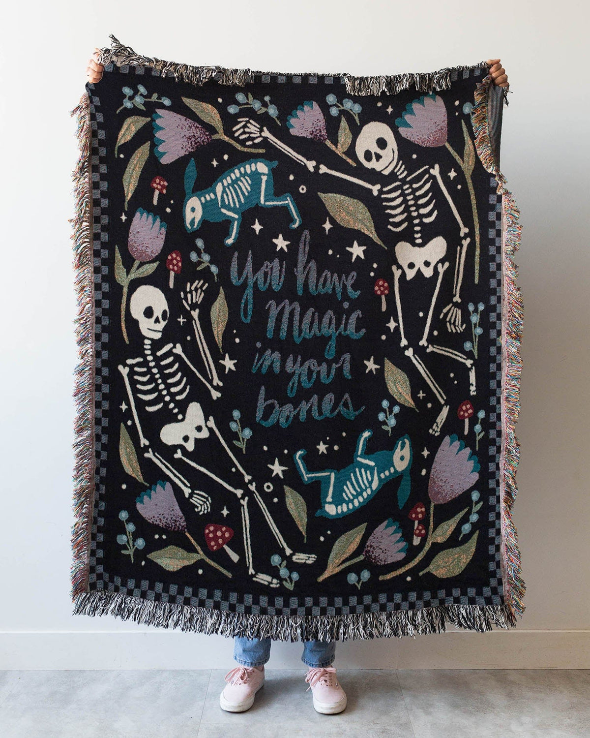 Magic Bones (Blue) Blanket