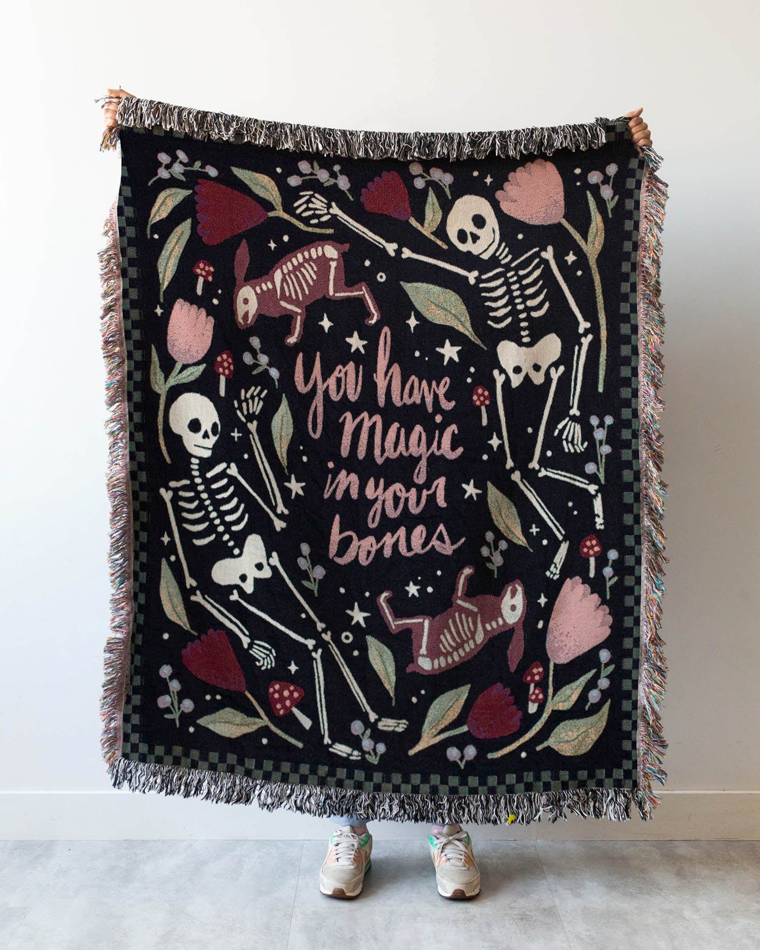 Magic Bones (Pink) Blanket
