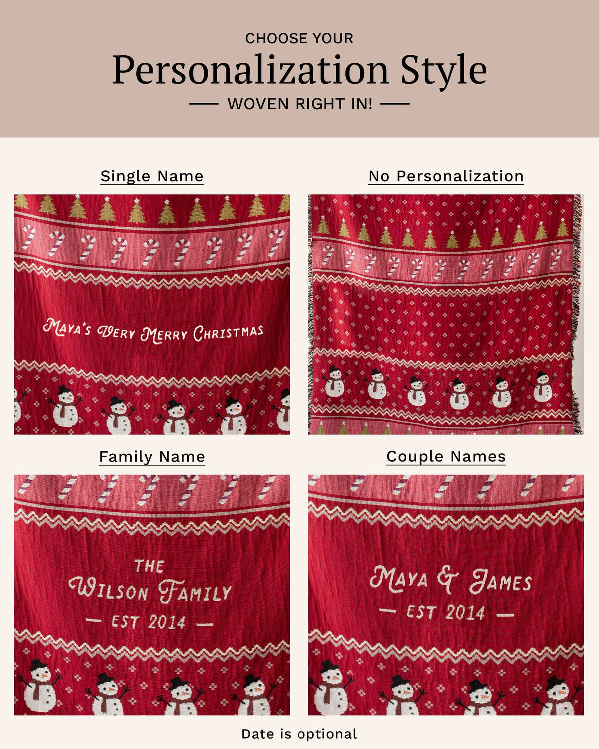 Christmas Personalized Blanket
