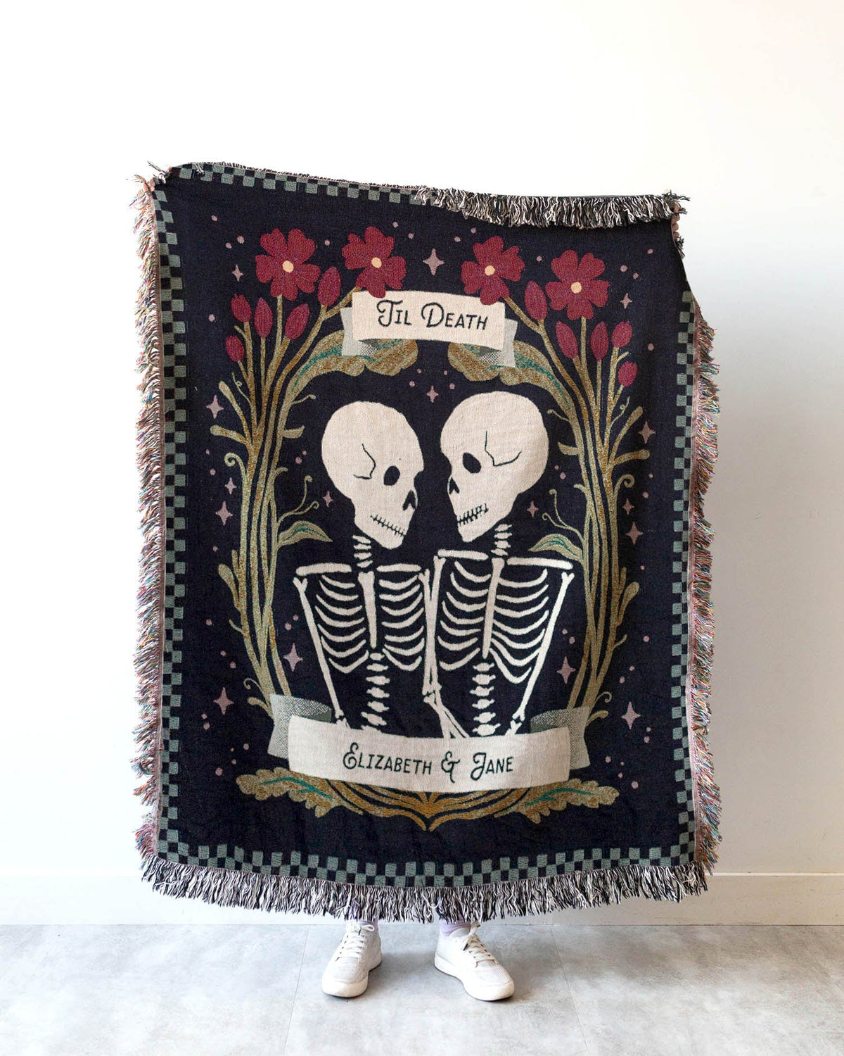 Skeletons &#39;Til Death&#39; Blanket