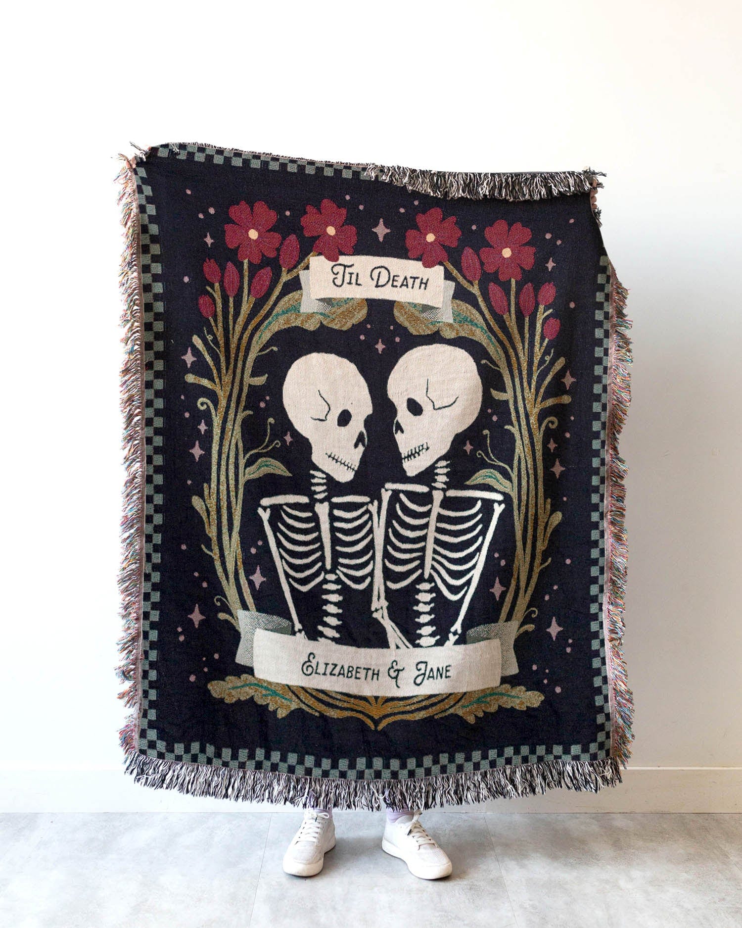Skeletons 'Til Death' Blanket
