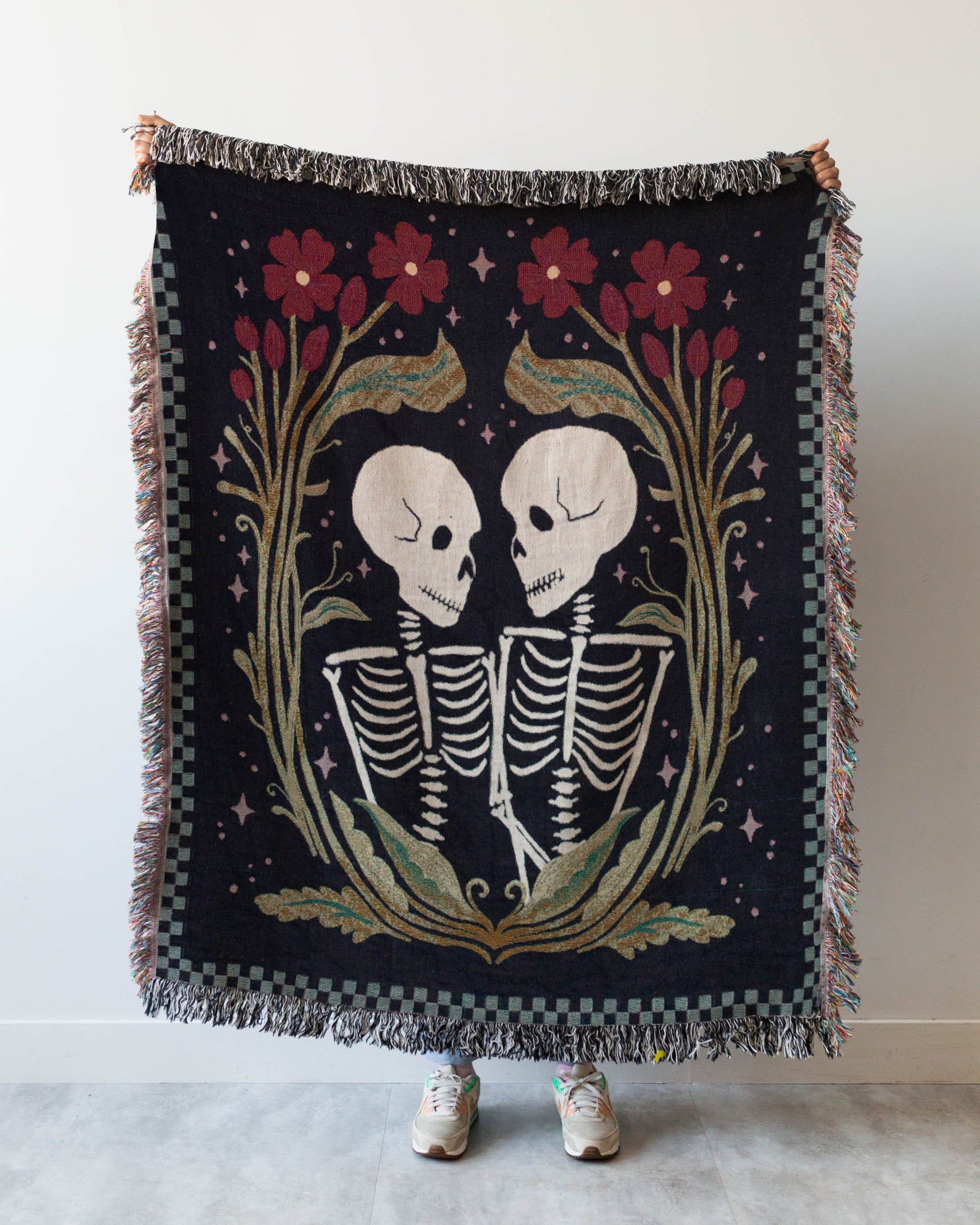Skeleton Woven Blanket