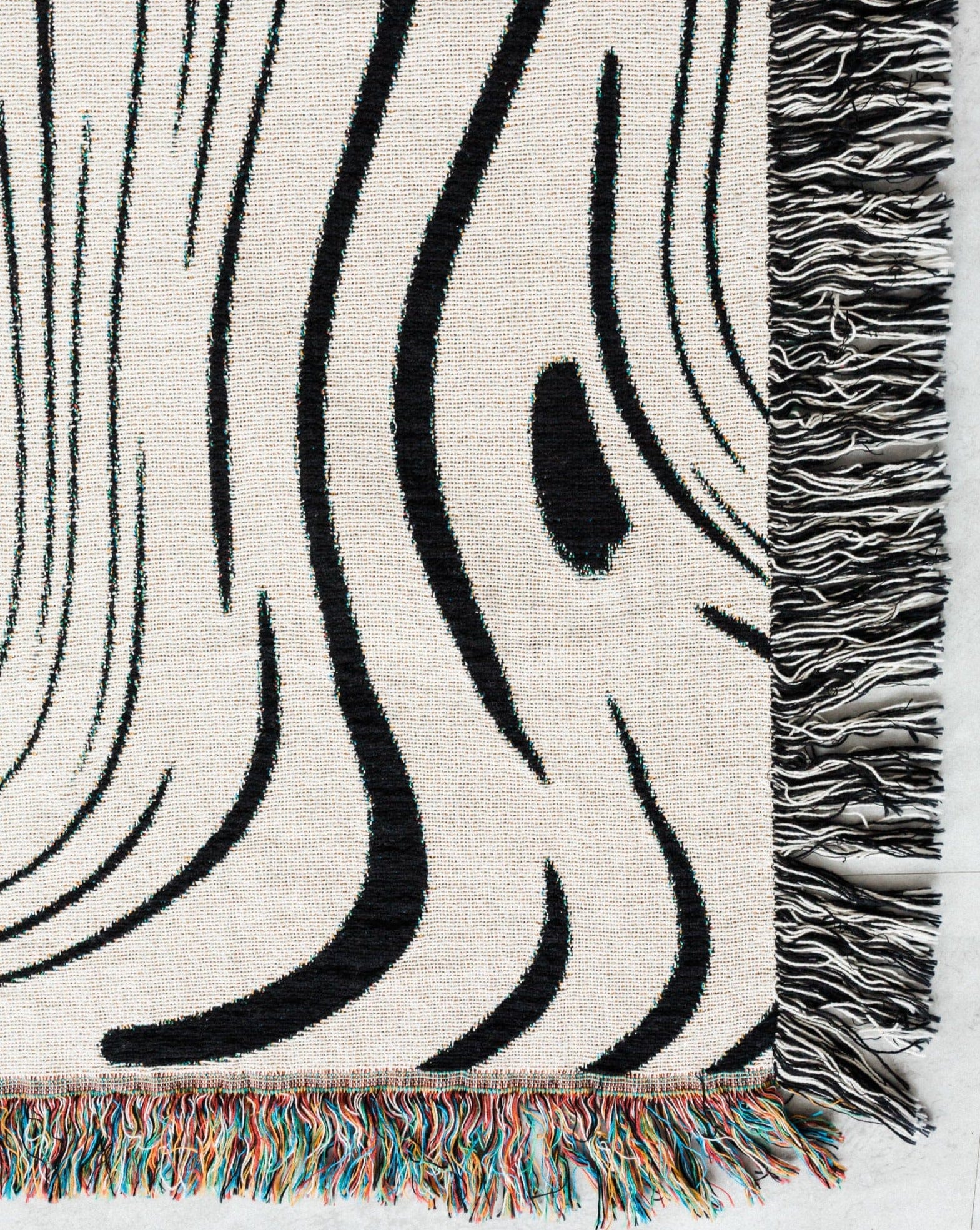 imperf ブランケットMarble Woven Throw Blanket WHITE MARBLE WOVEN THROW BLANKET S : 94x132cm | 37x52inches