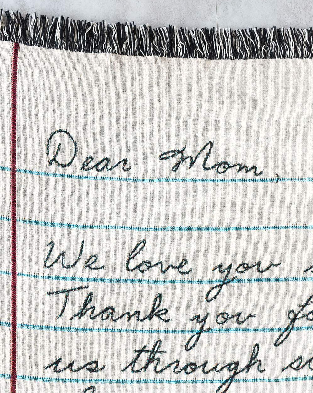 Love Letter Blanket: Handwriting