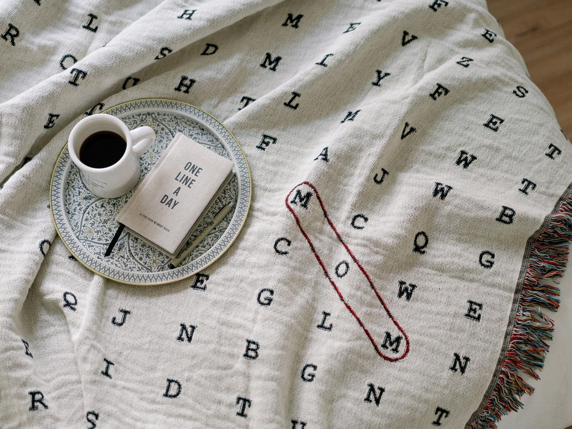Word Search Throw Blanket