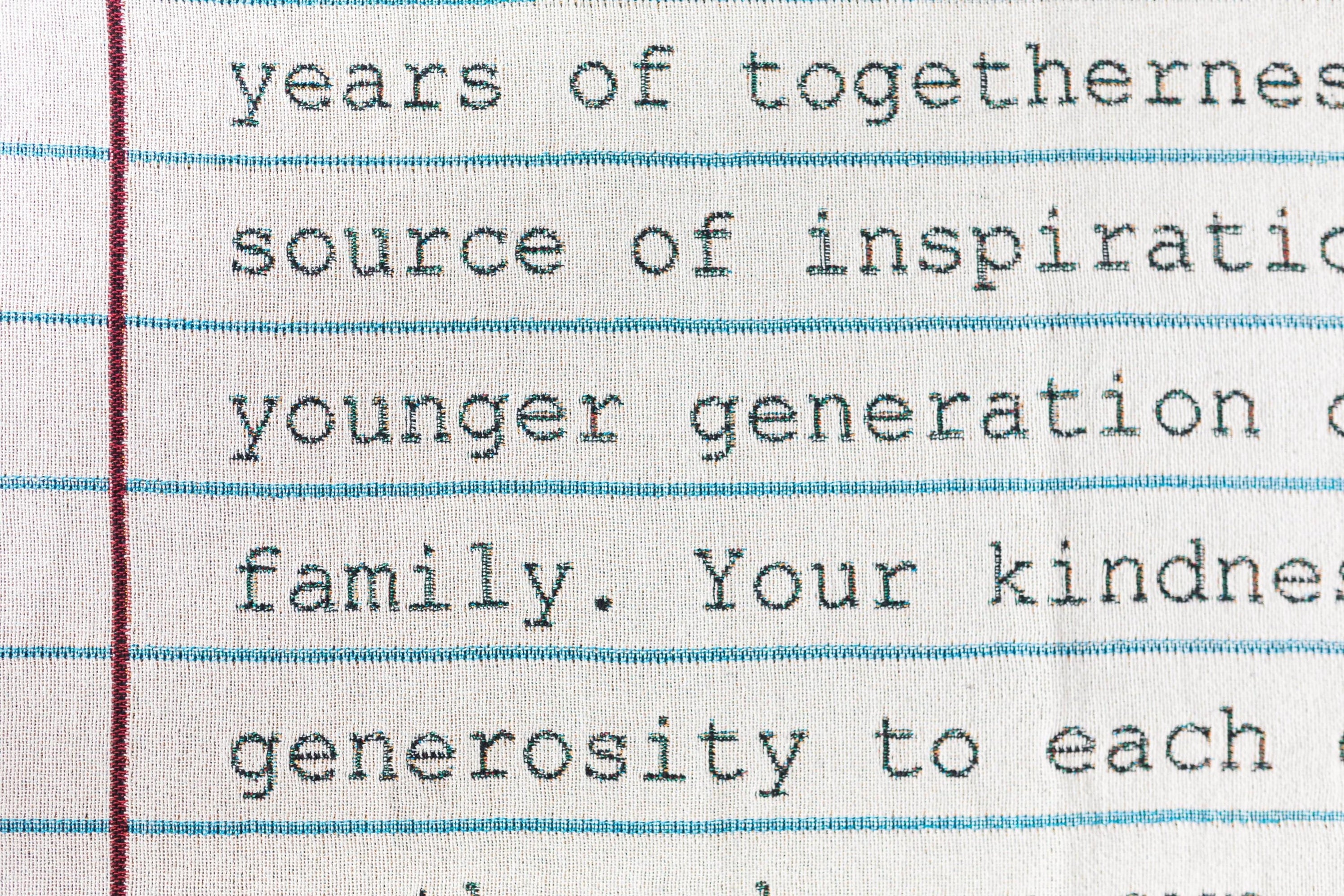 Love Letter Blanket Typewriter Frankie Print Co