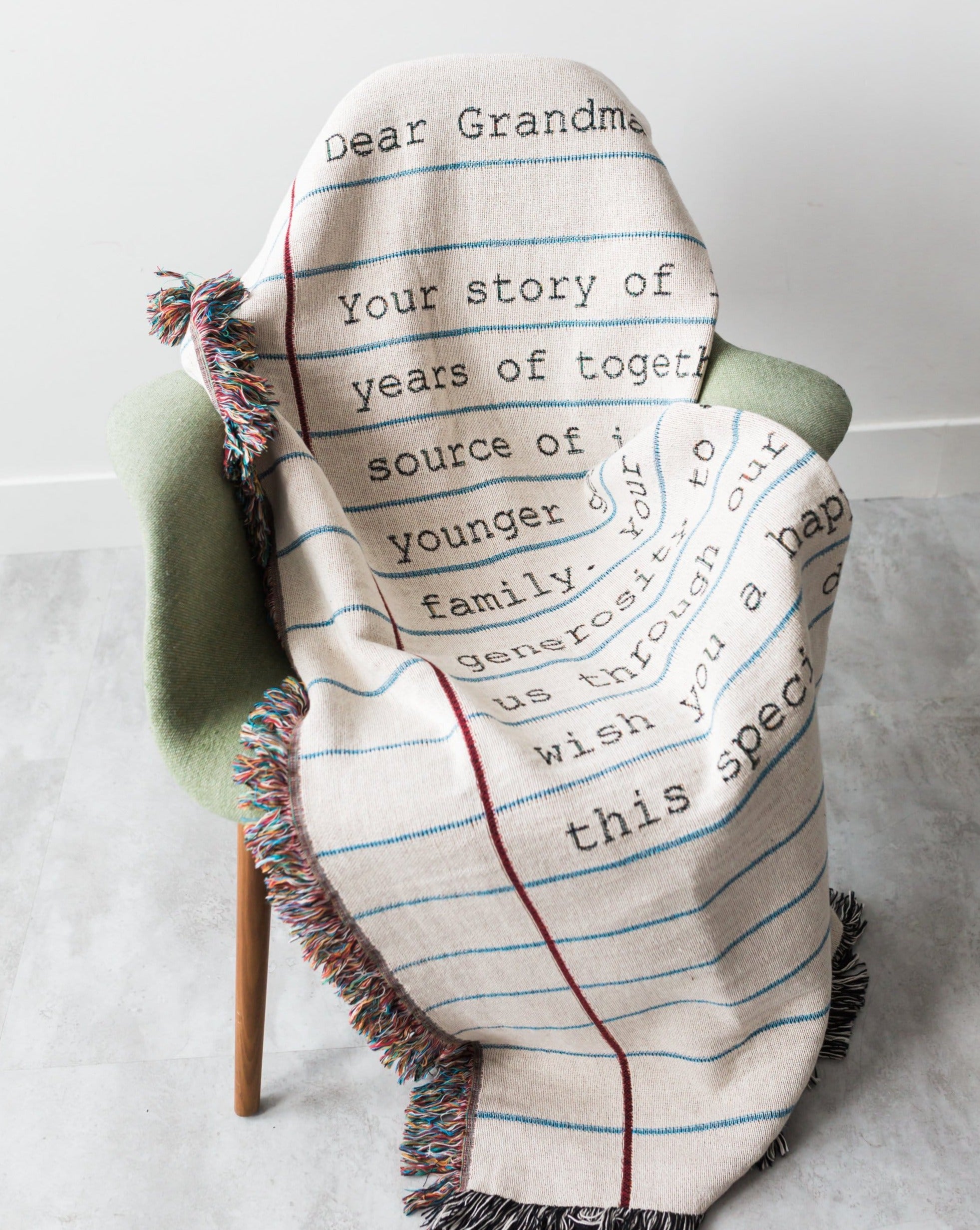 Love Letter Blanket: Typewriter