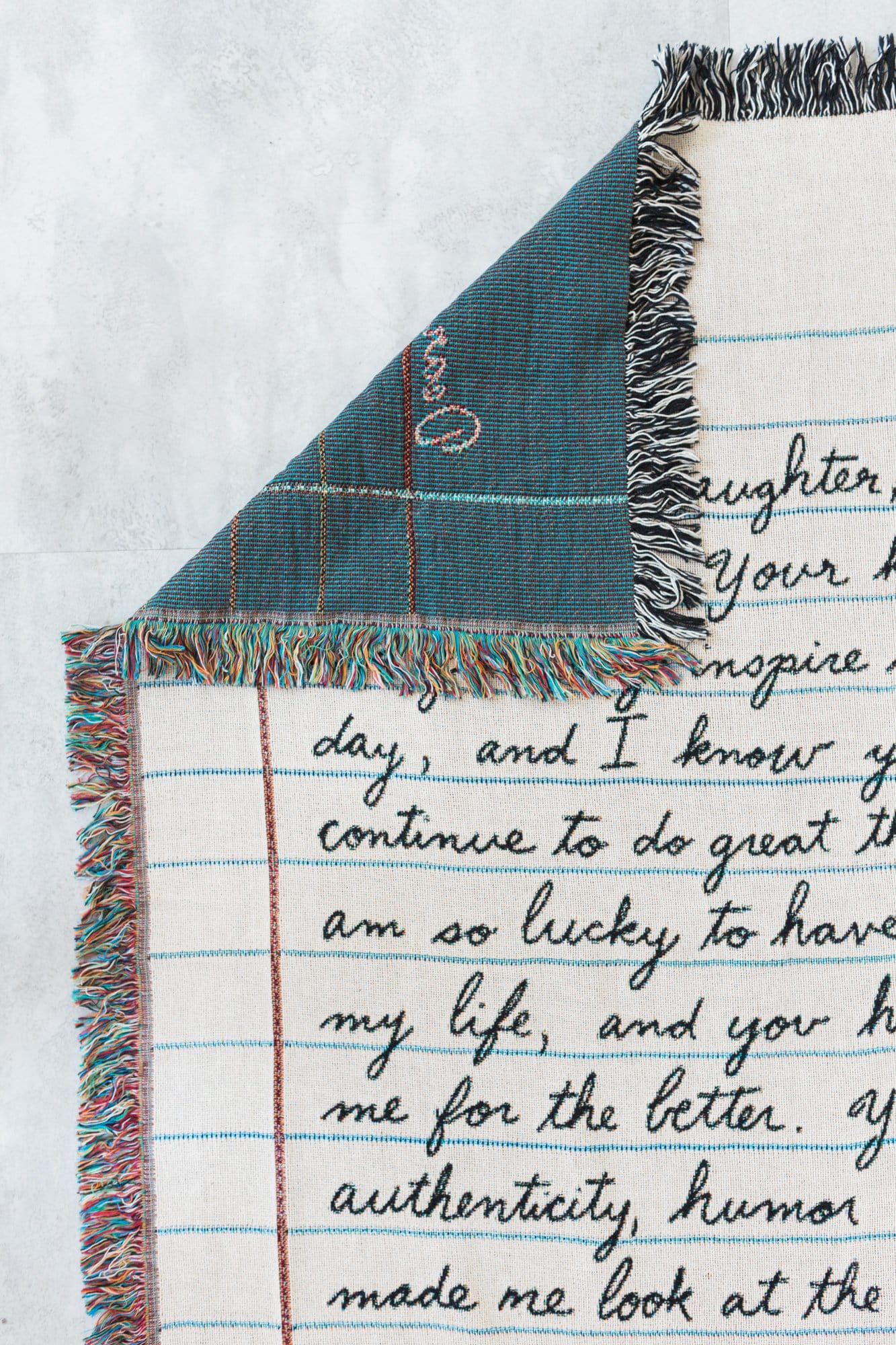 Love Letter Blanket: Handwriting